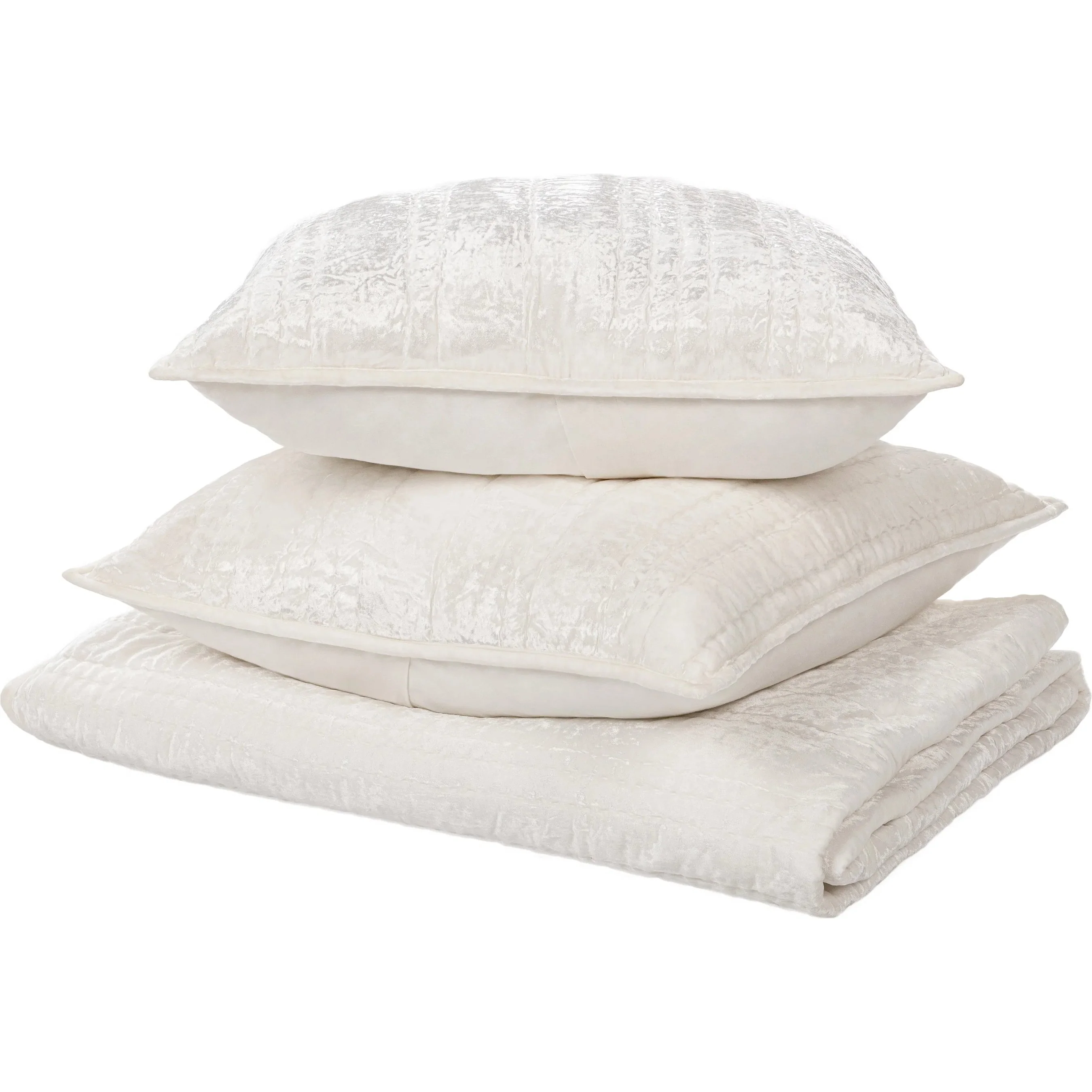 Seville 3-Piece Velvet Fabric Quilt Set - Image 2