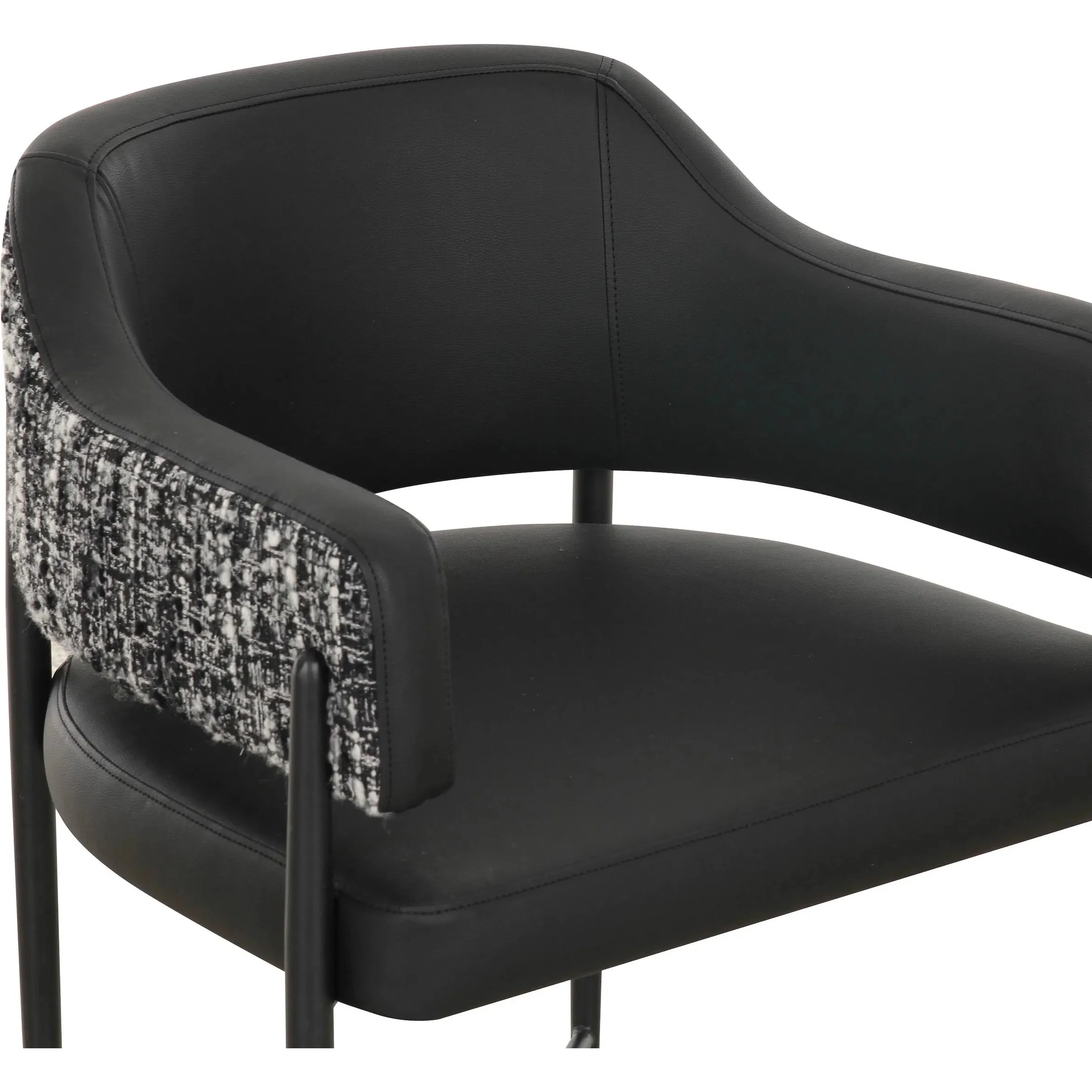 Sezanne Vegan Leather 2-Tone Dining Chair - Image 10