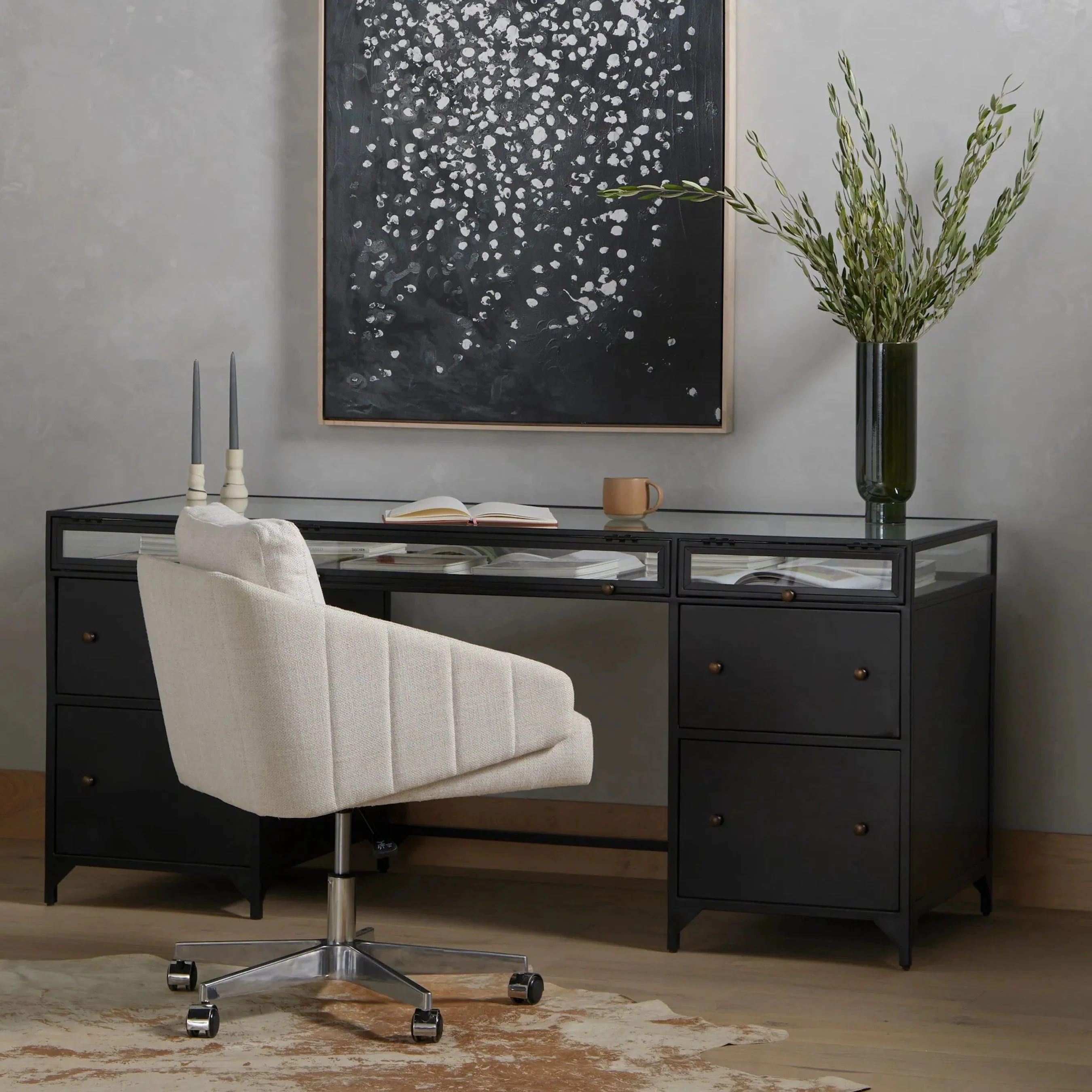 Shadow Box Executive Desk - Image 13