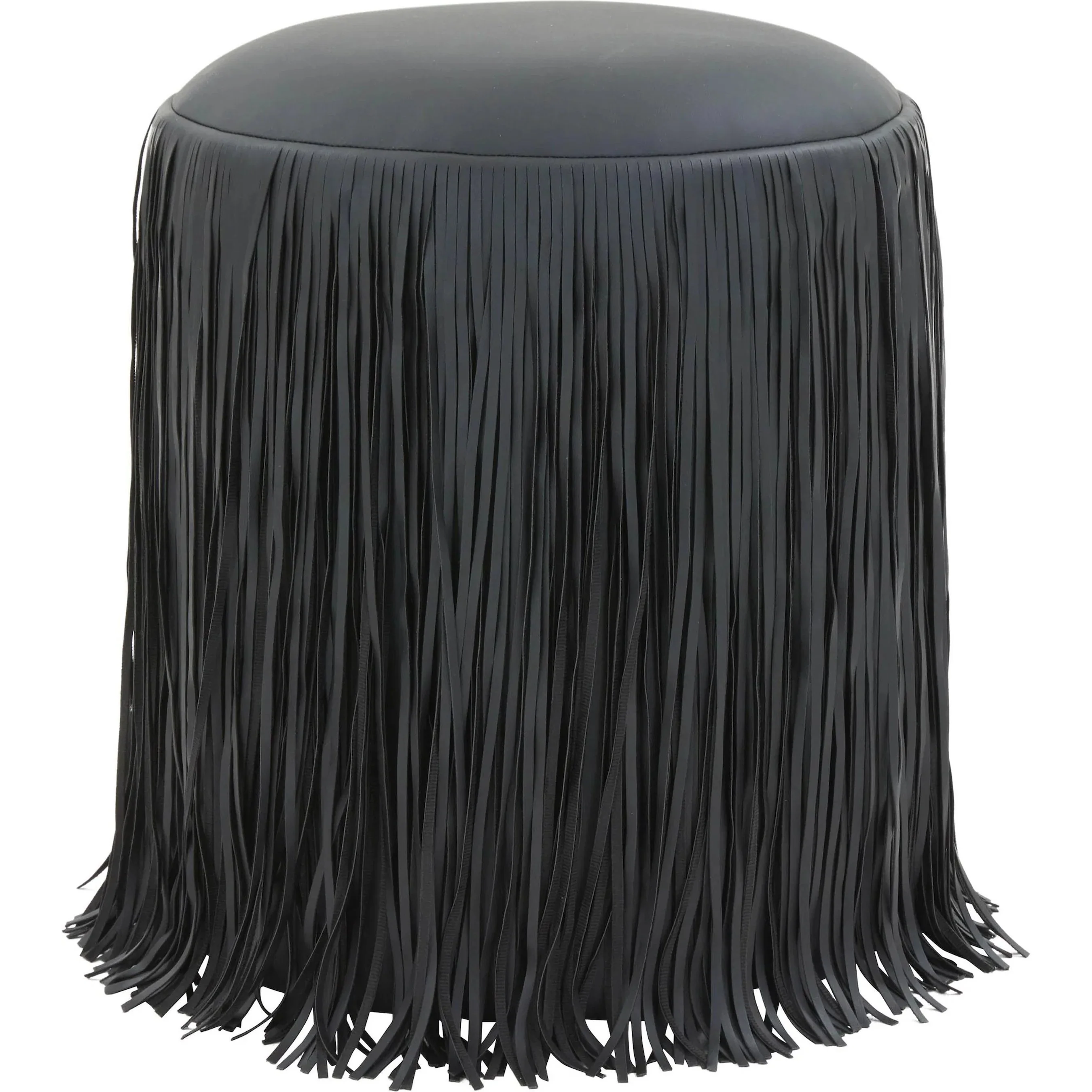Shag Me Performance Vegan Leather Ottoman - Image 3