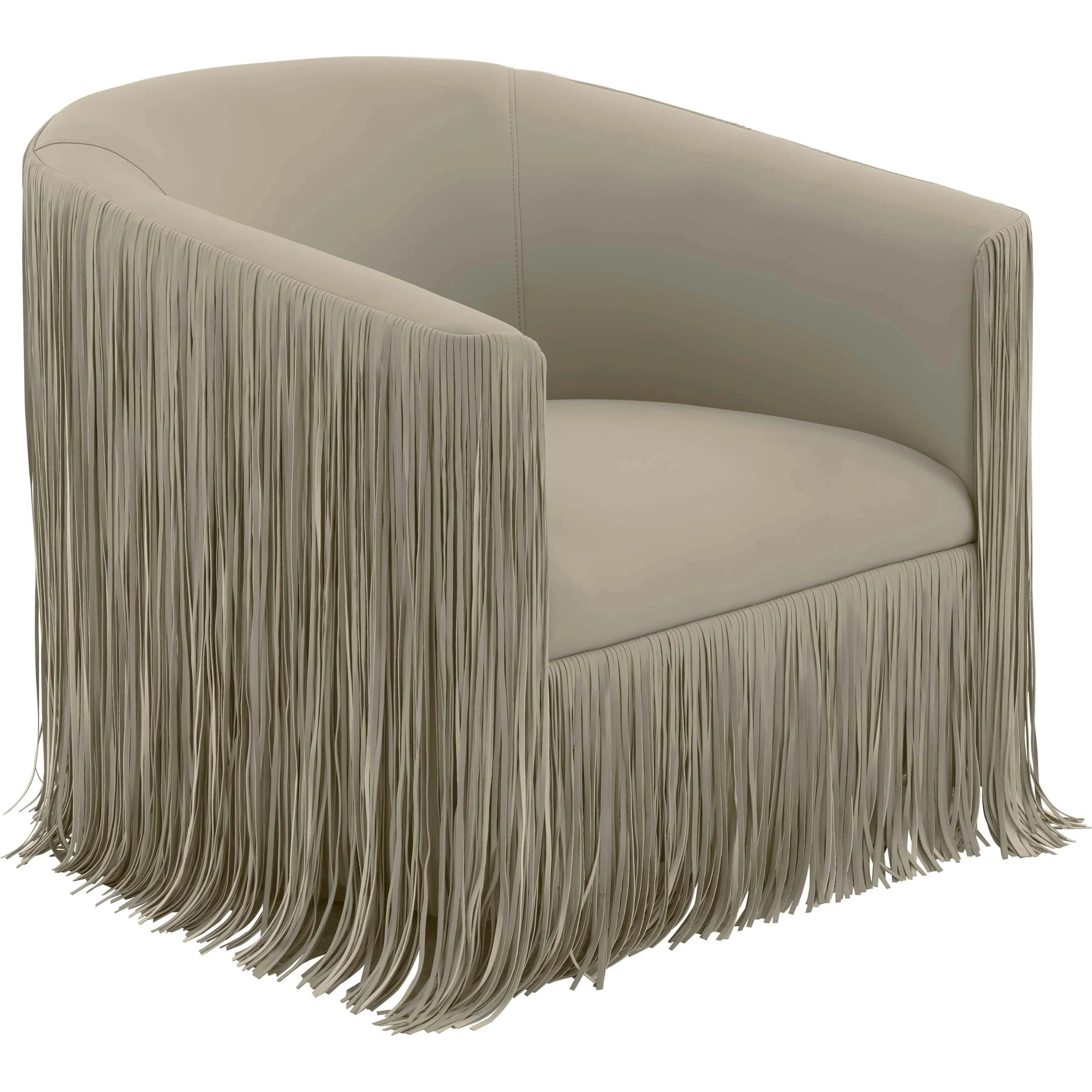 Shag Me Vegan Leather Swivel Chair - Image 3
