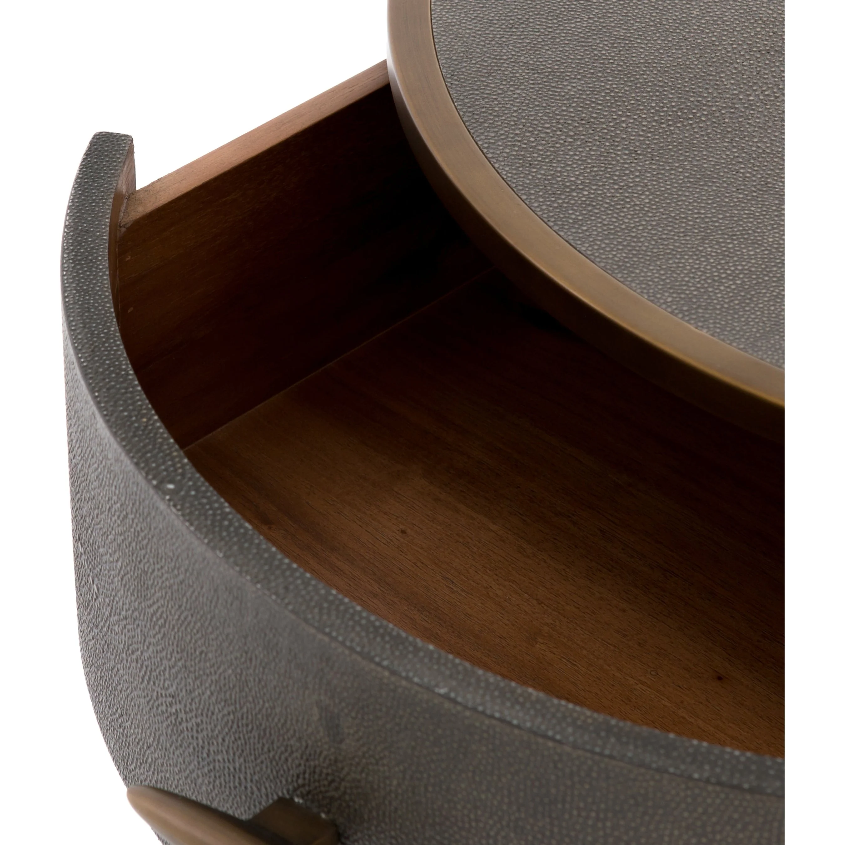Shagreen Round Nightstand - Image 3