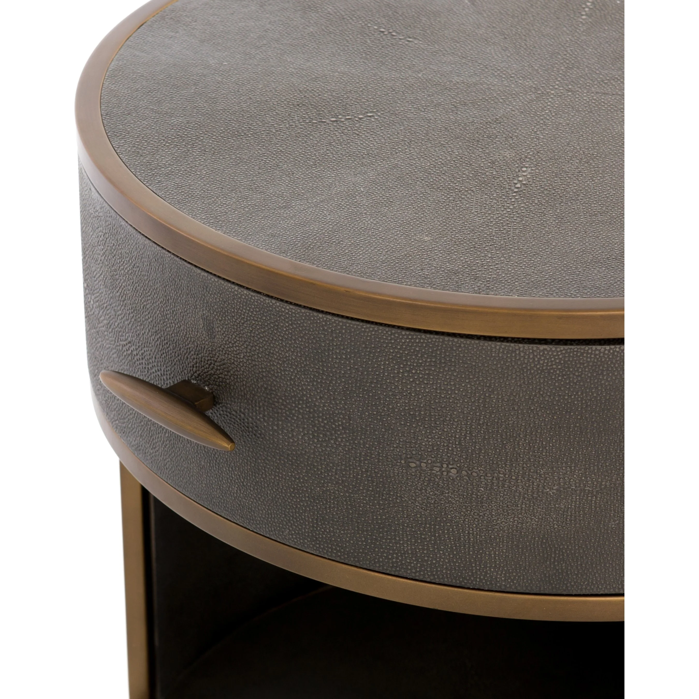 Shagreen Round Nightstand - Image 6