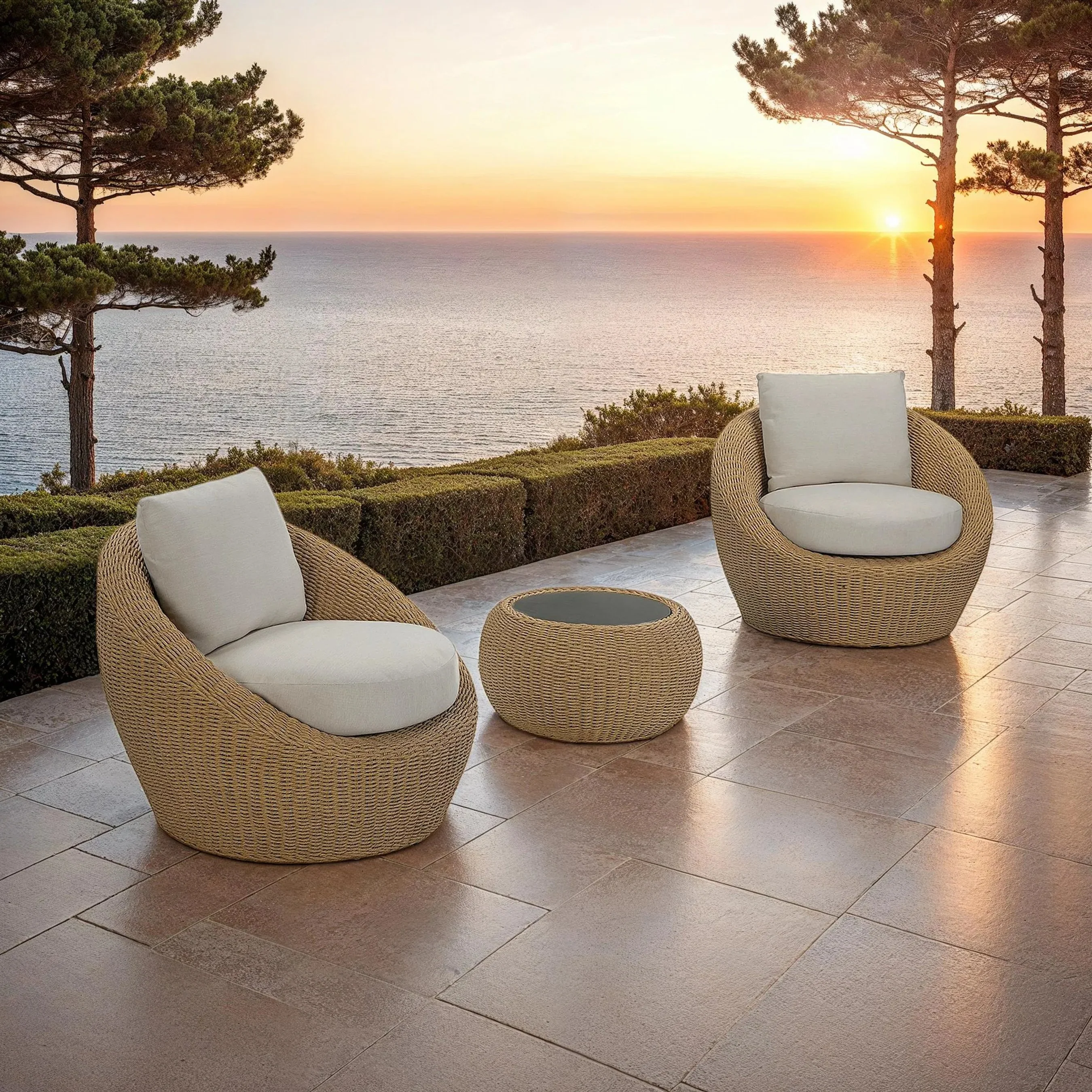 Siesta Outdoor Round Club Chair - Image 9