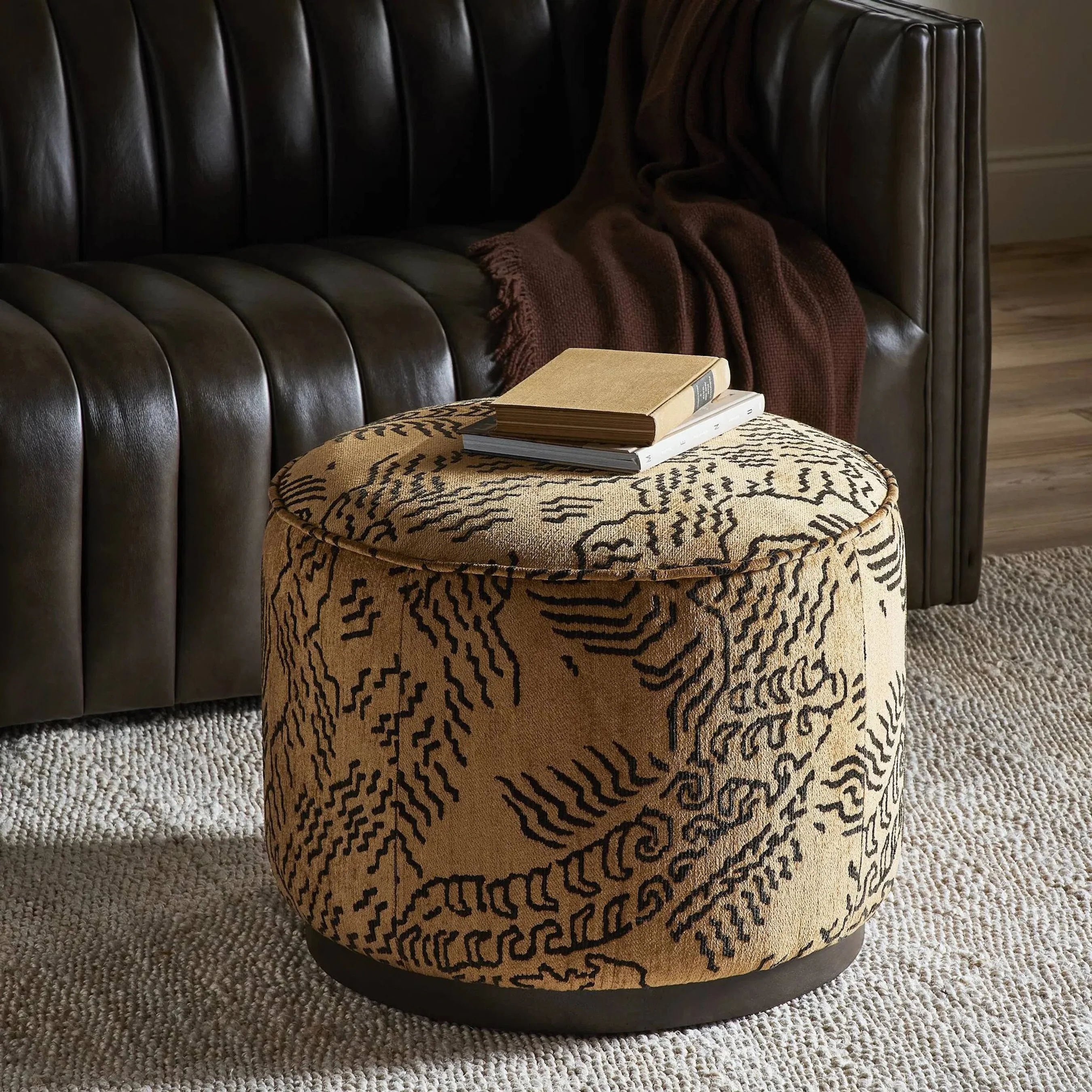 Sinclair Round Ottoman - Image 55