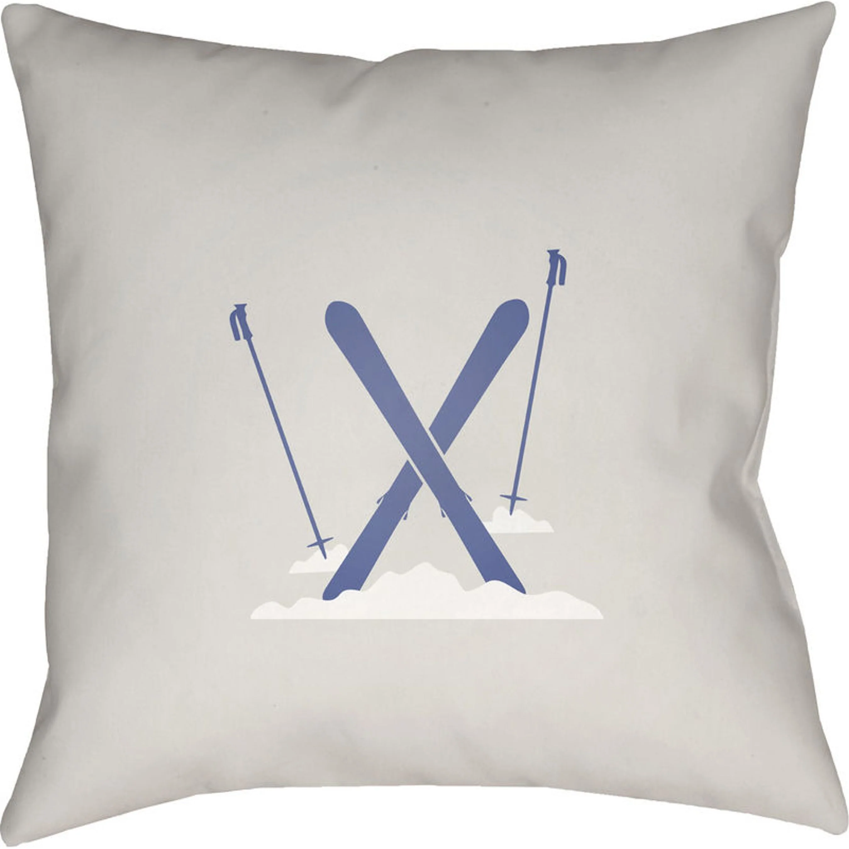Ski Indoor/Outdoor Pillow