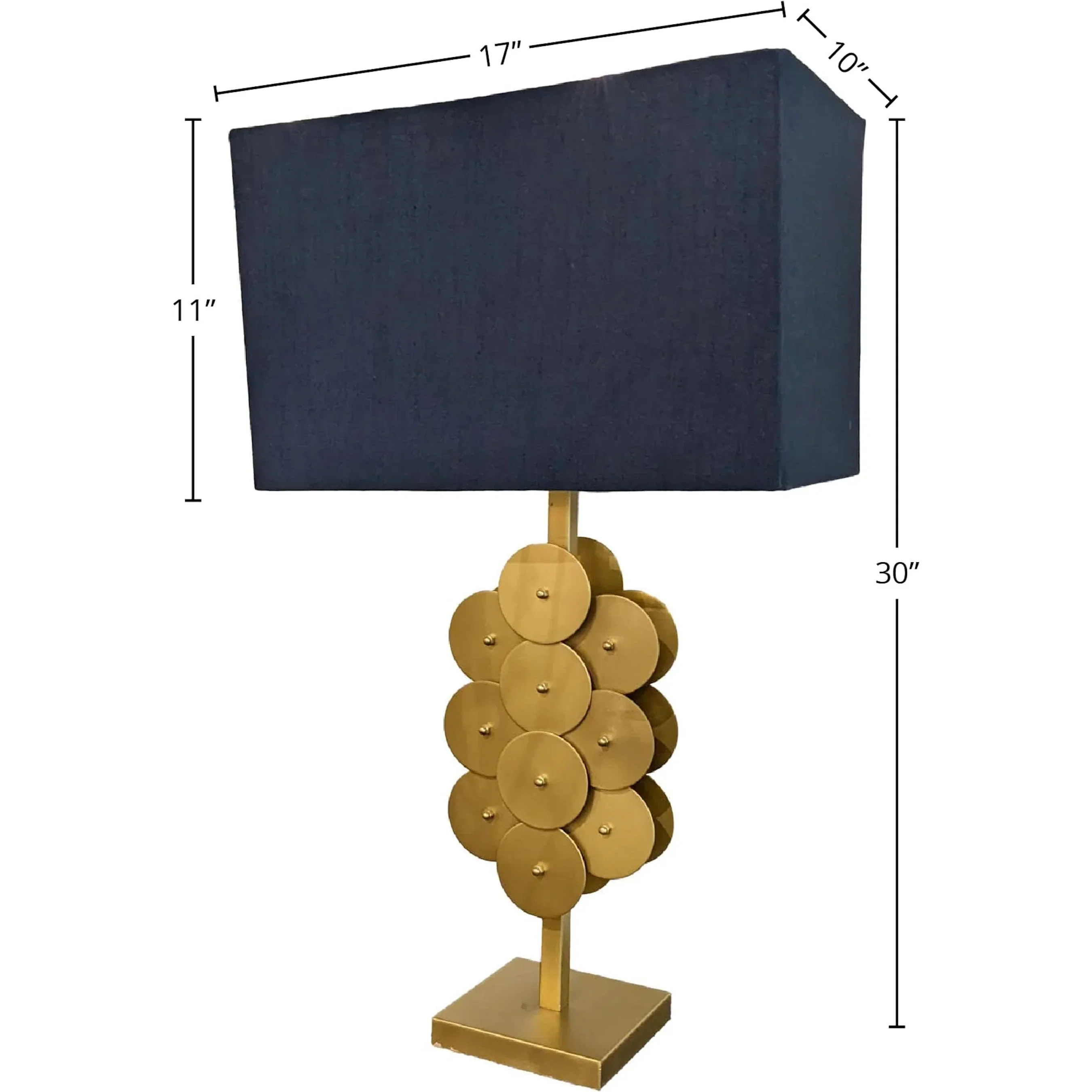 Skye Brass Disc Lamp - Image 2