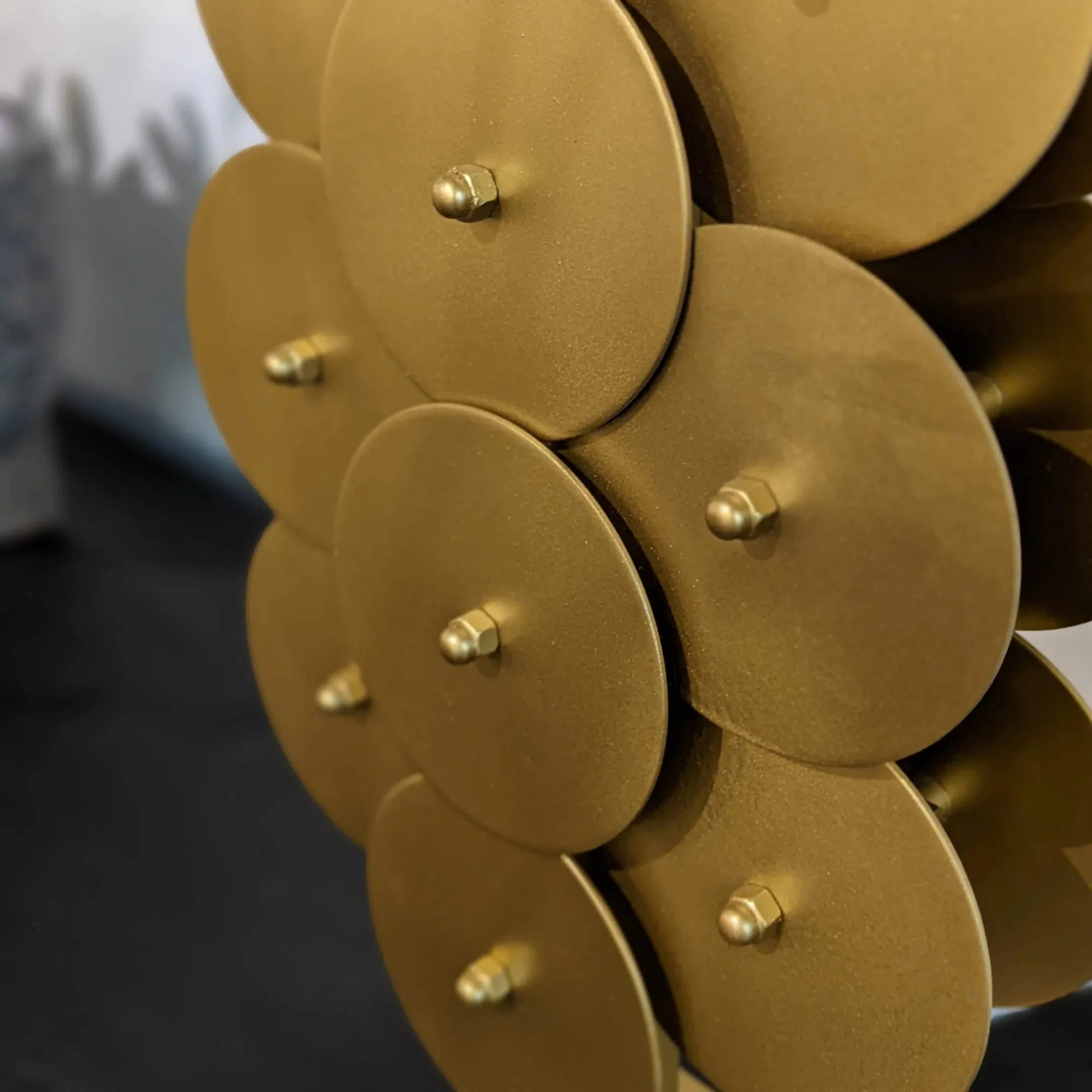 Skye Brass Disc Lamp - Image 3