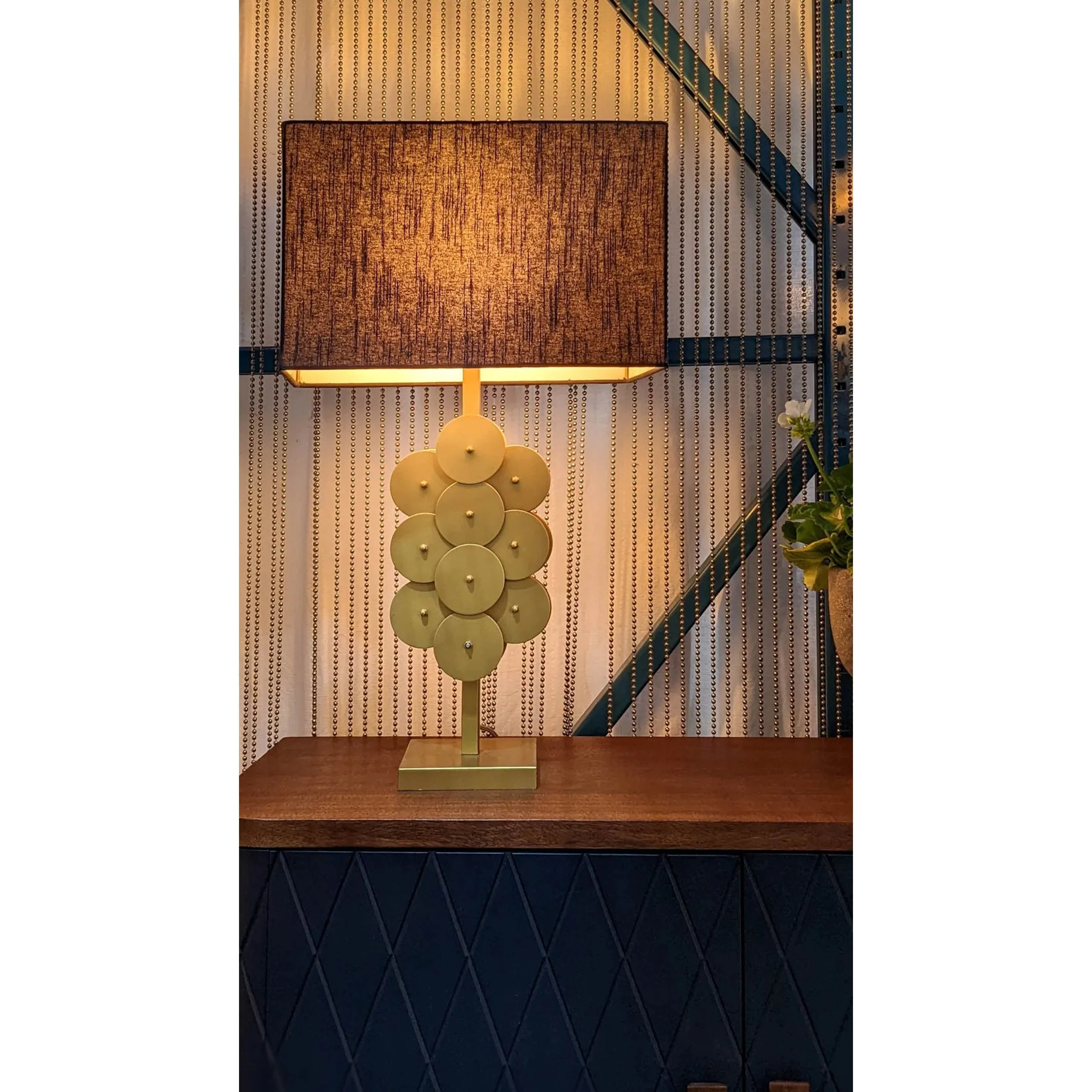 Skye Brass Disc Lamp - Image 4