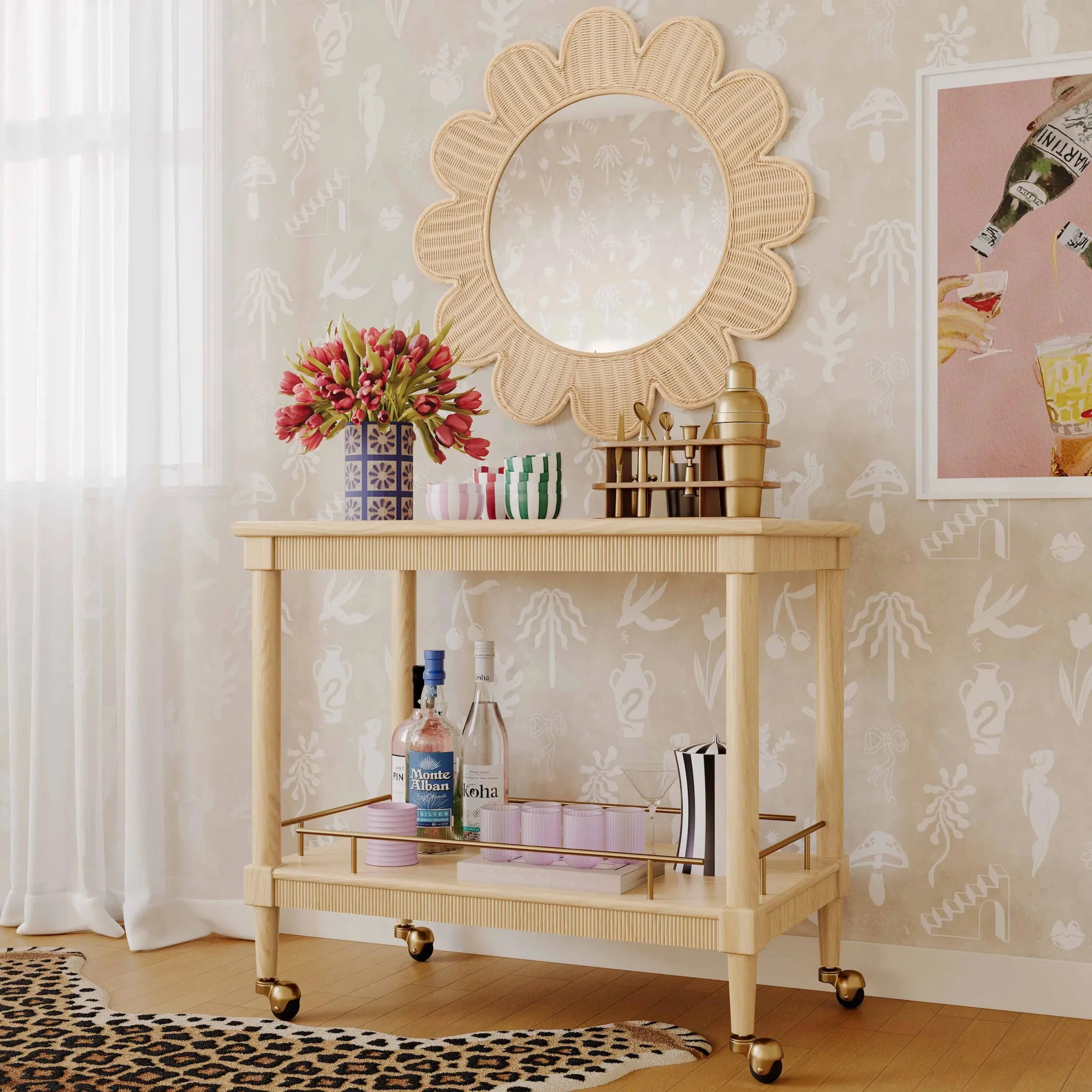 Slosh Bar Cart - Image 5