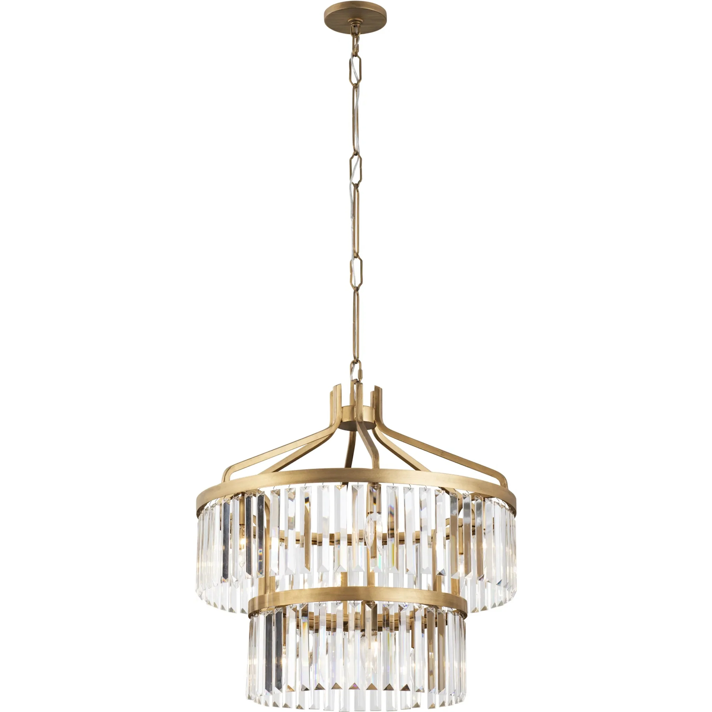 Social Club 2-Tier Crystal Pendant - Image 2