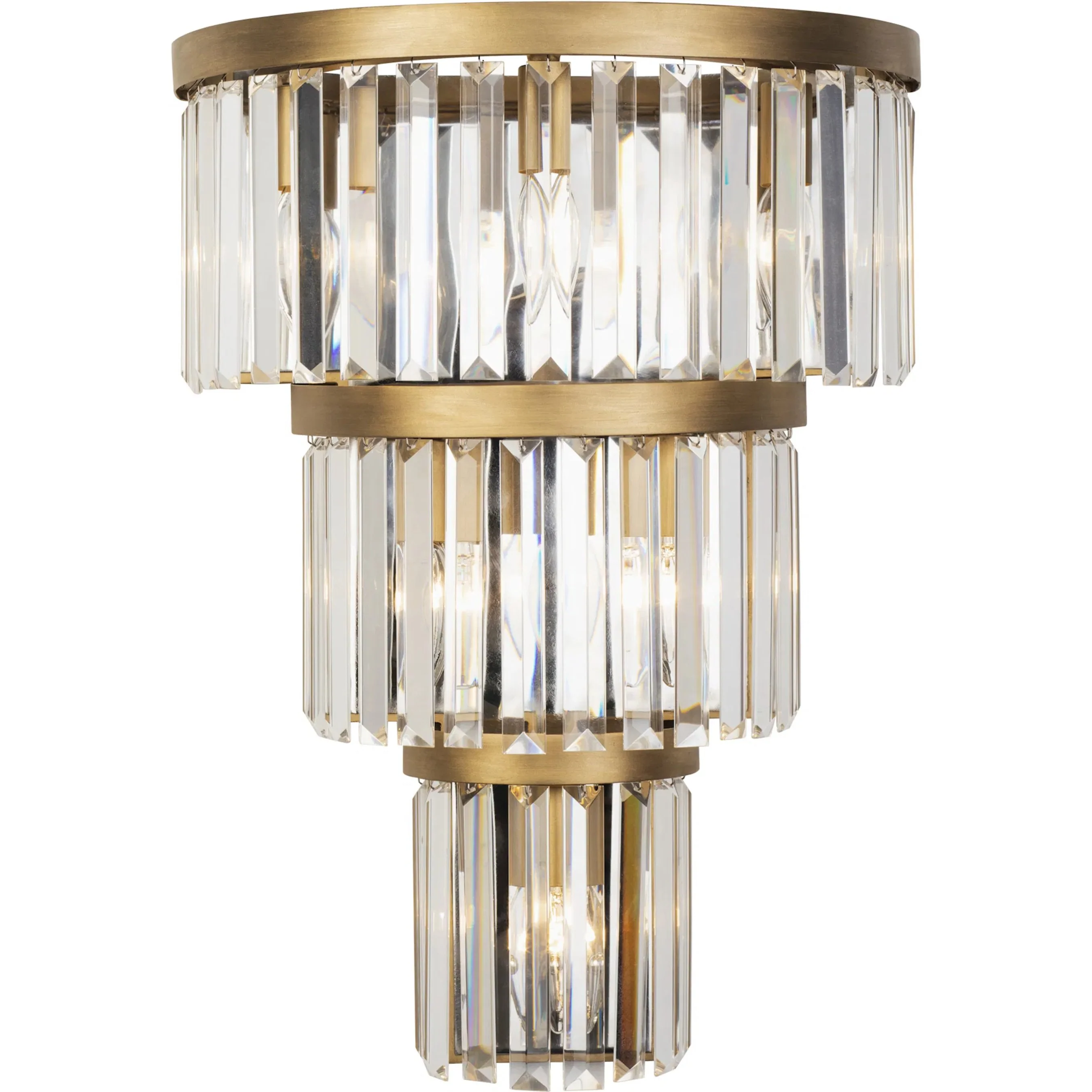 Social Club 3-TIER Crystal Sconce