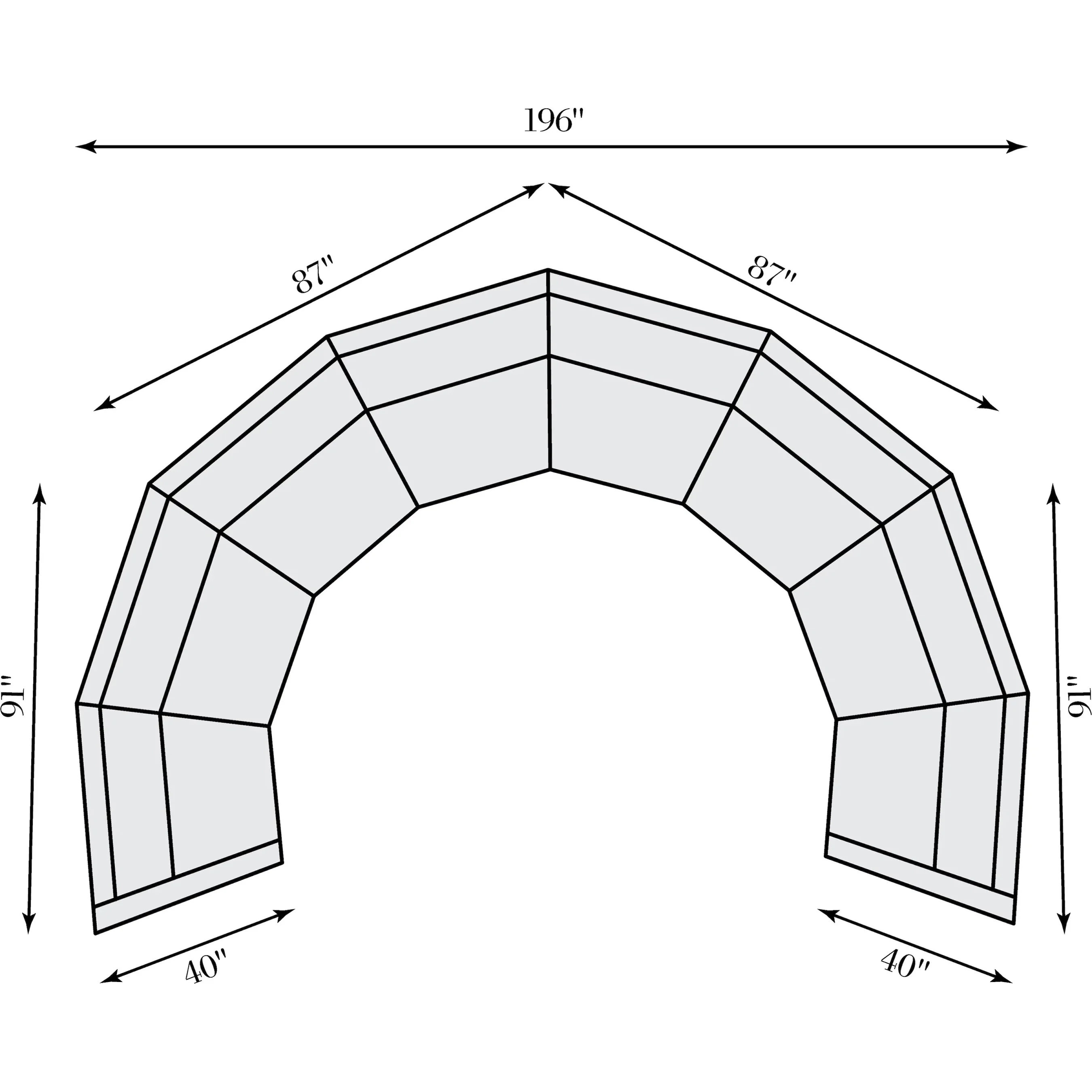 Soleil Fabric Sectional - Image 5