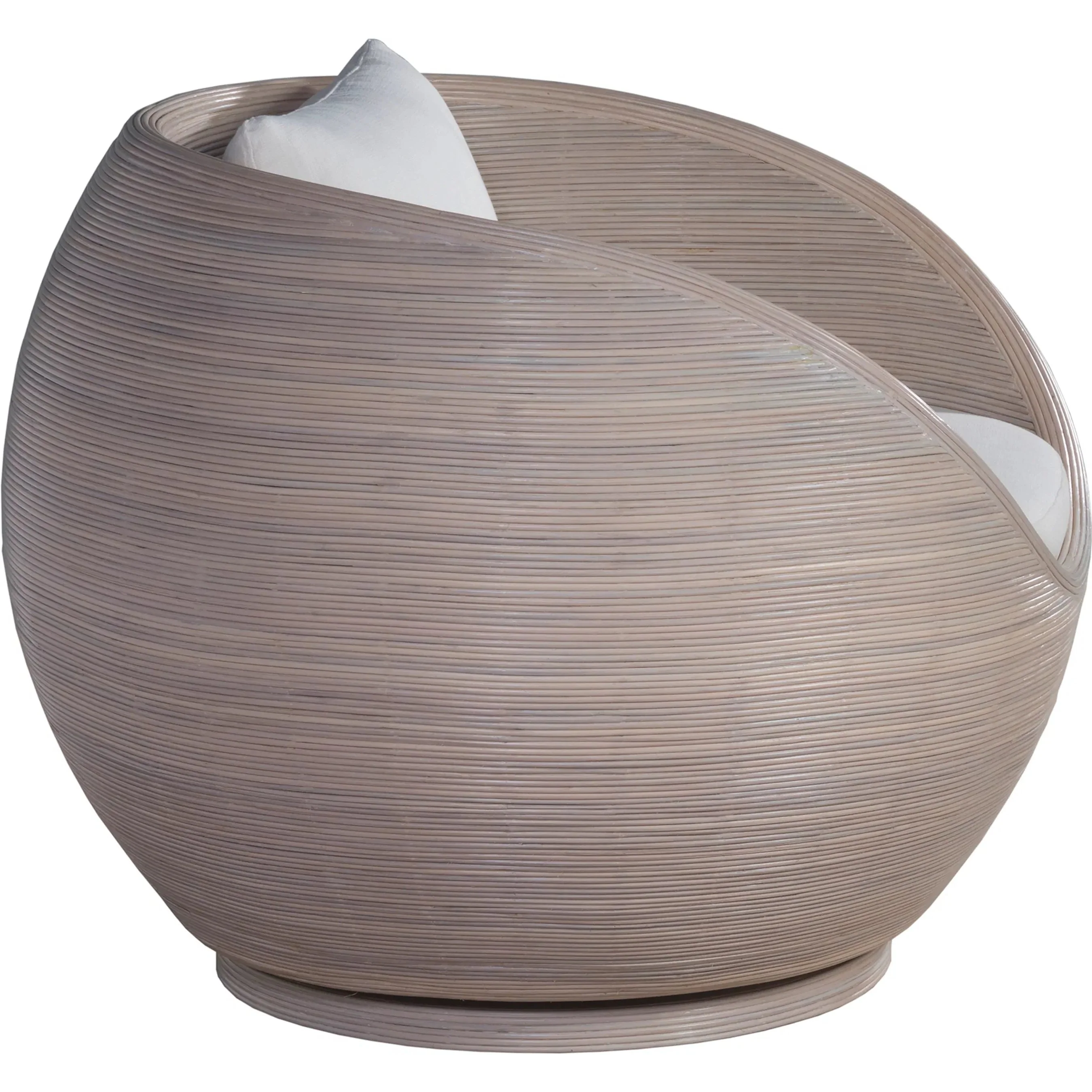 Solimar Rattan Swivel Chair - Image 3