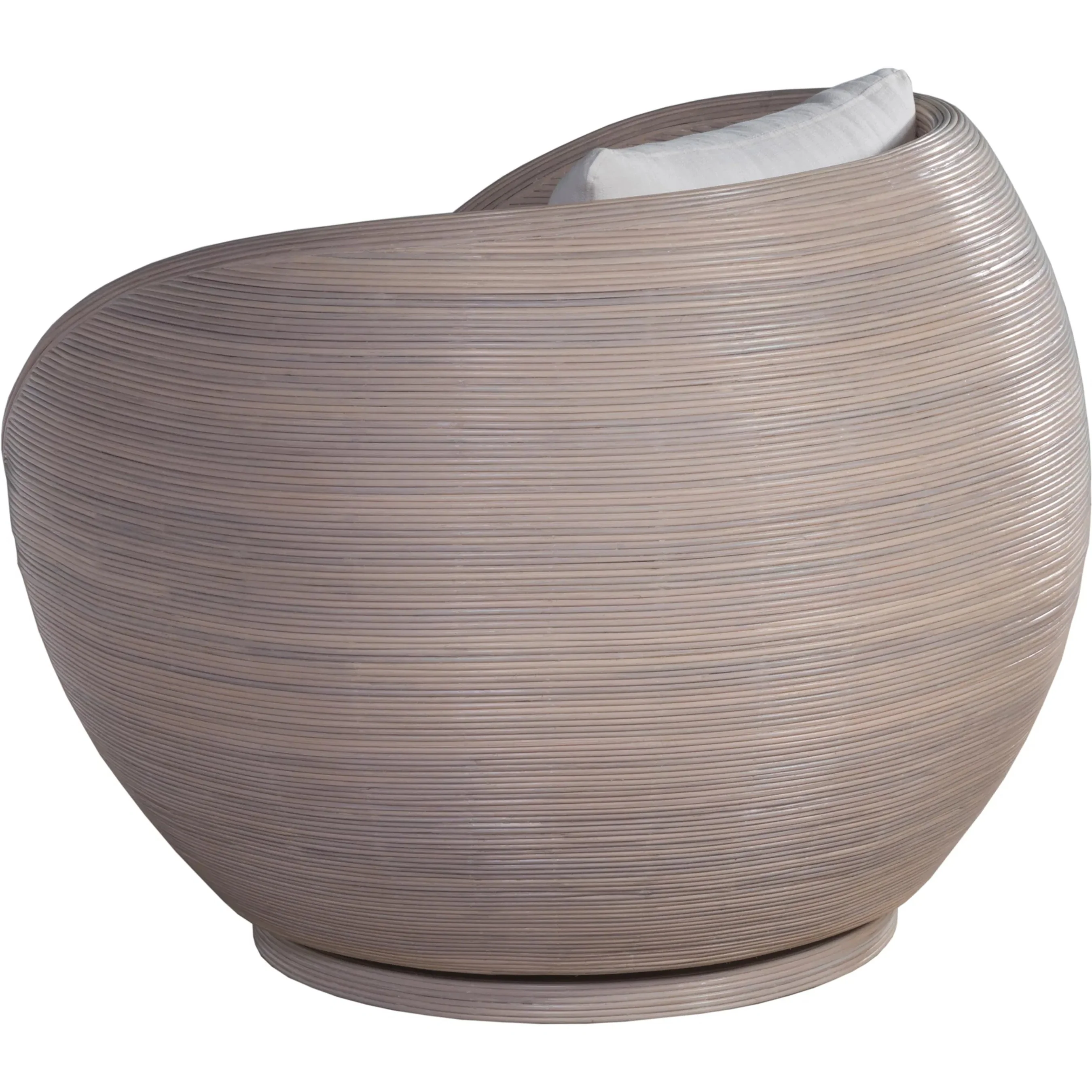 Solimar Rattan Swivel Chair - Image 4