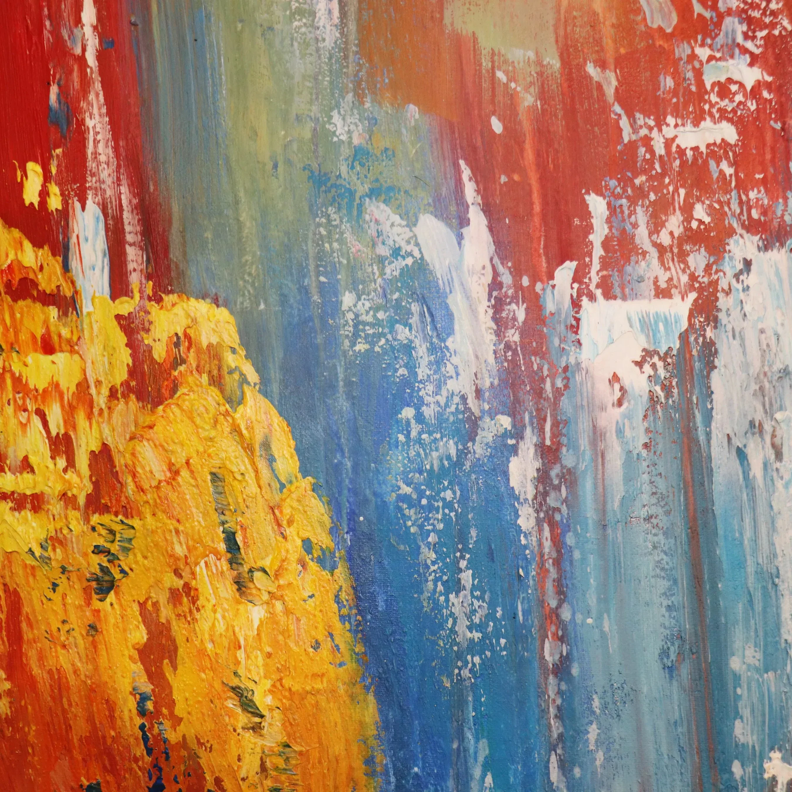 Spectrum — Handpainted Abstract Oil Painting on Canvas - PG-2271 - Image 2