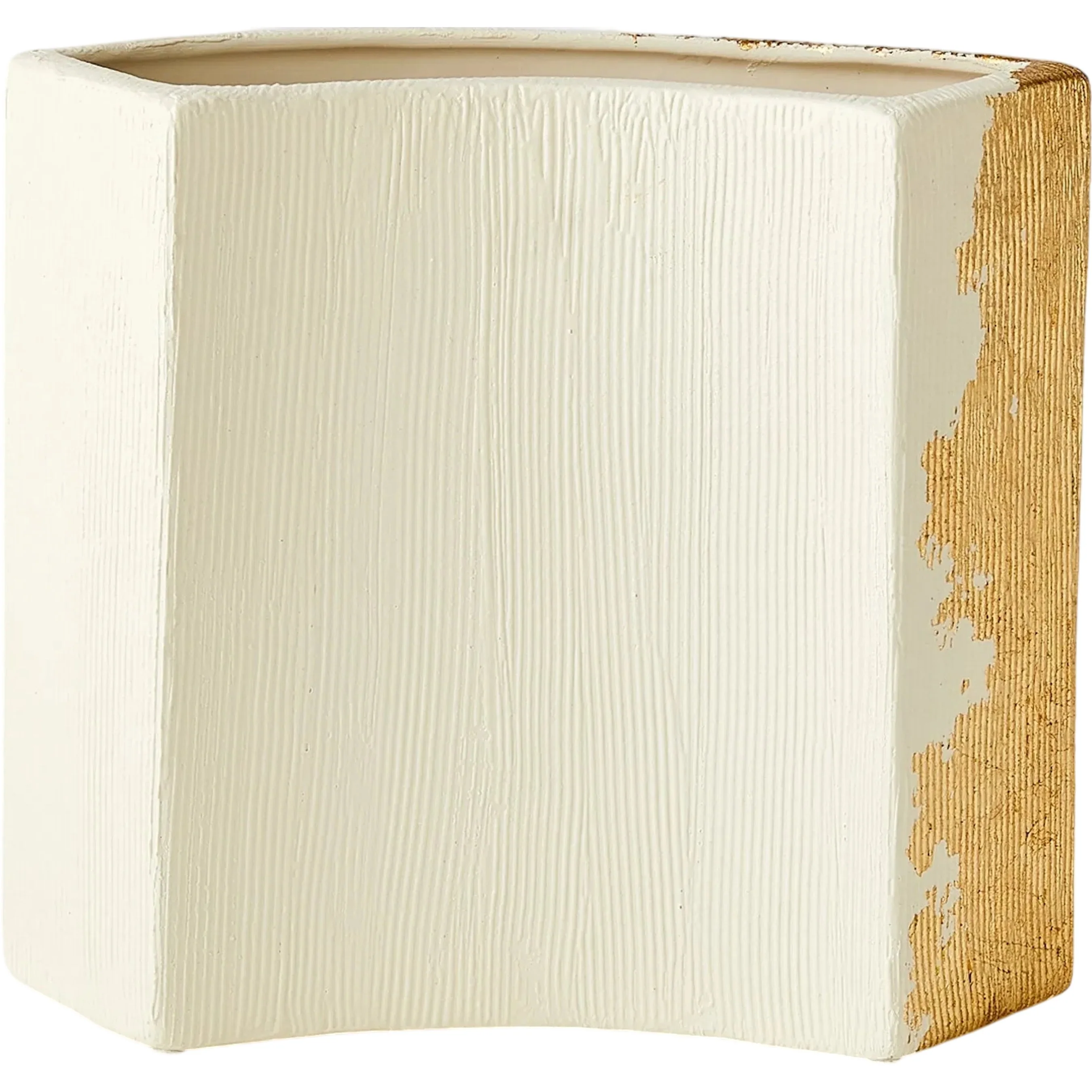 Splashy Gold Leaf Vase - Image 6