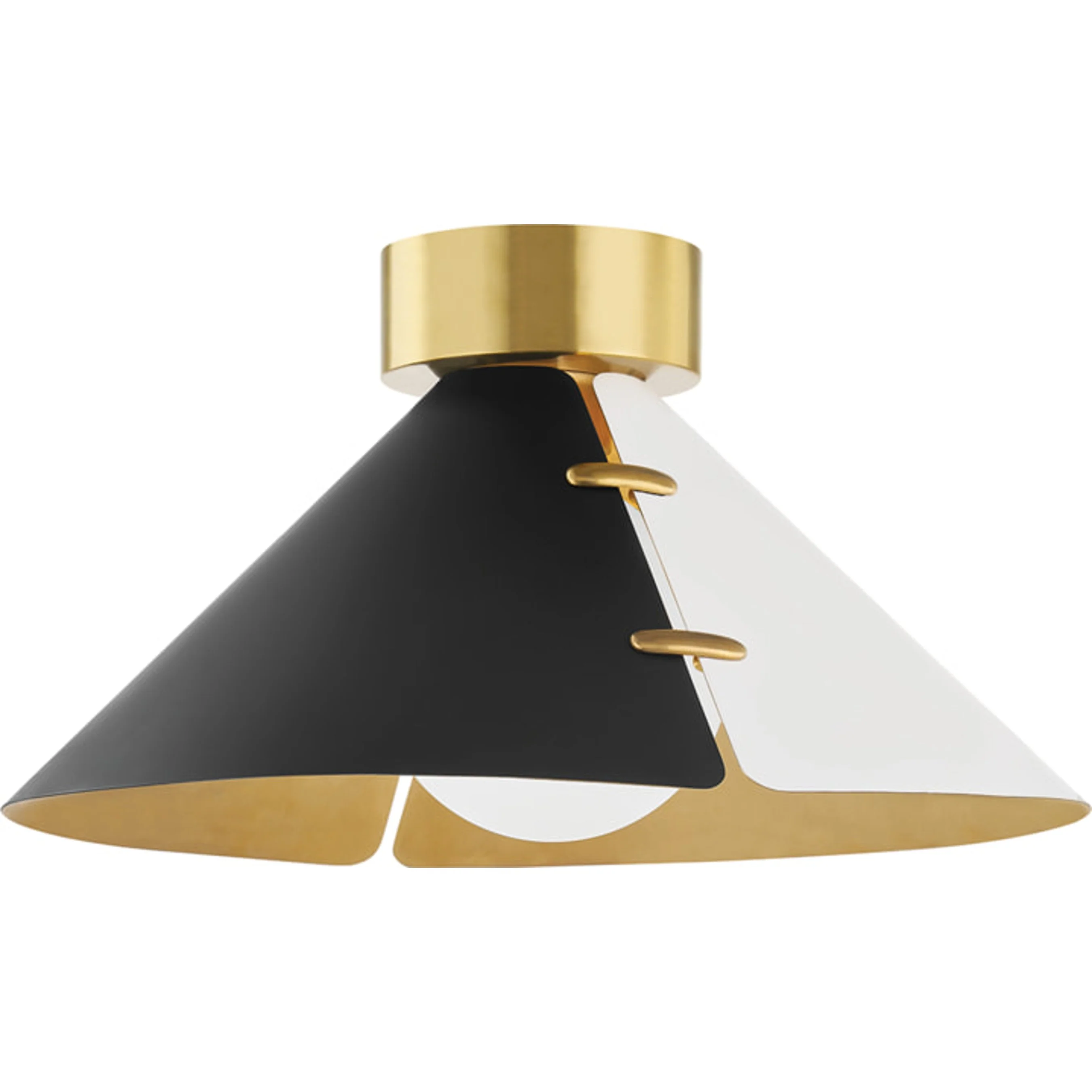 Split 1 Light Flush Mount