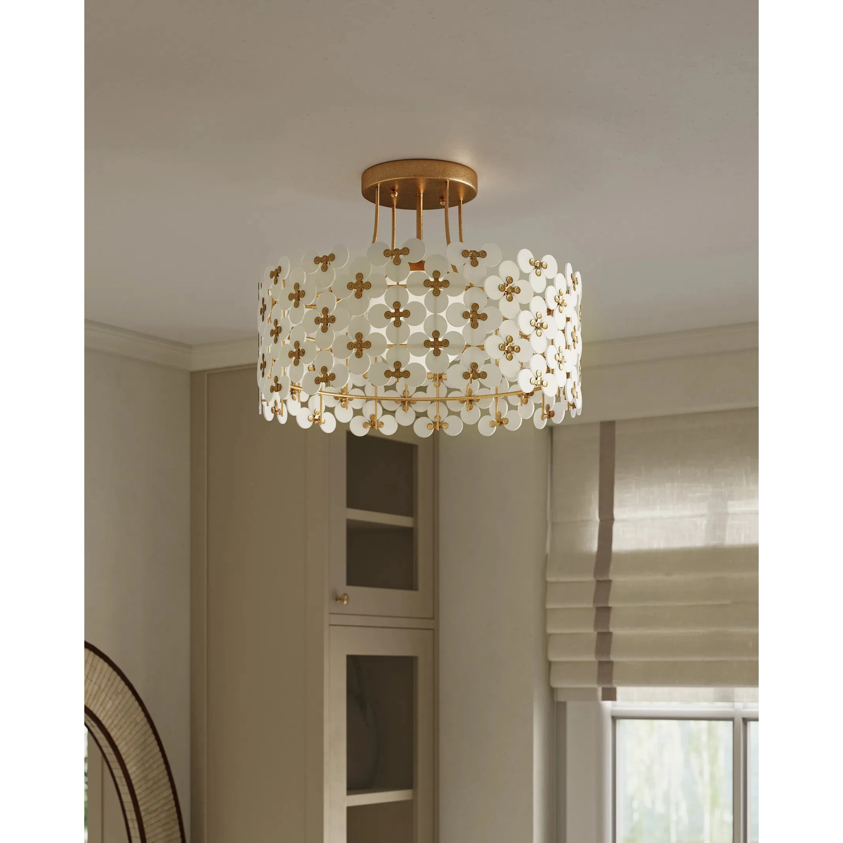 Spring Flower Semi-Flush Mount - Image 5