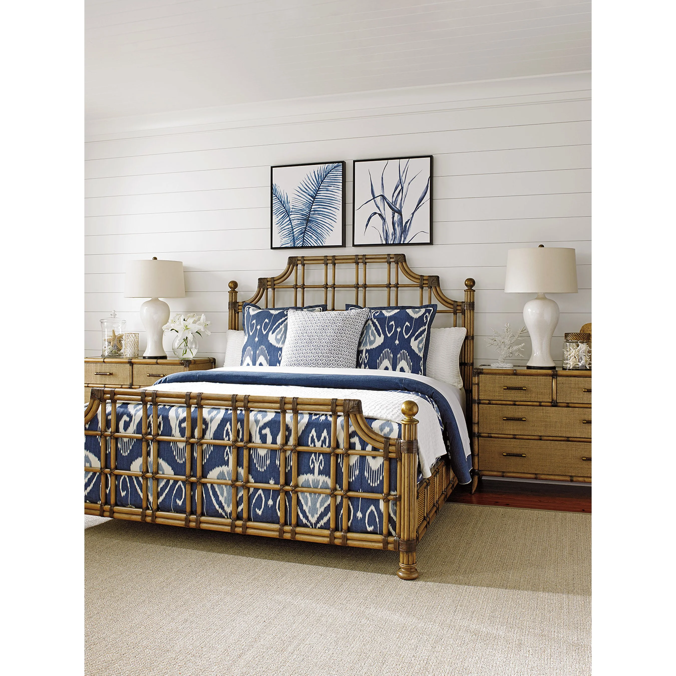 St. Kitts Rattan Bed - Image 5