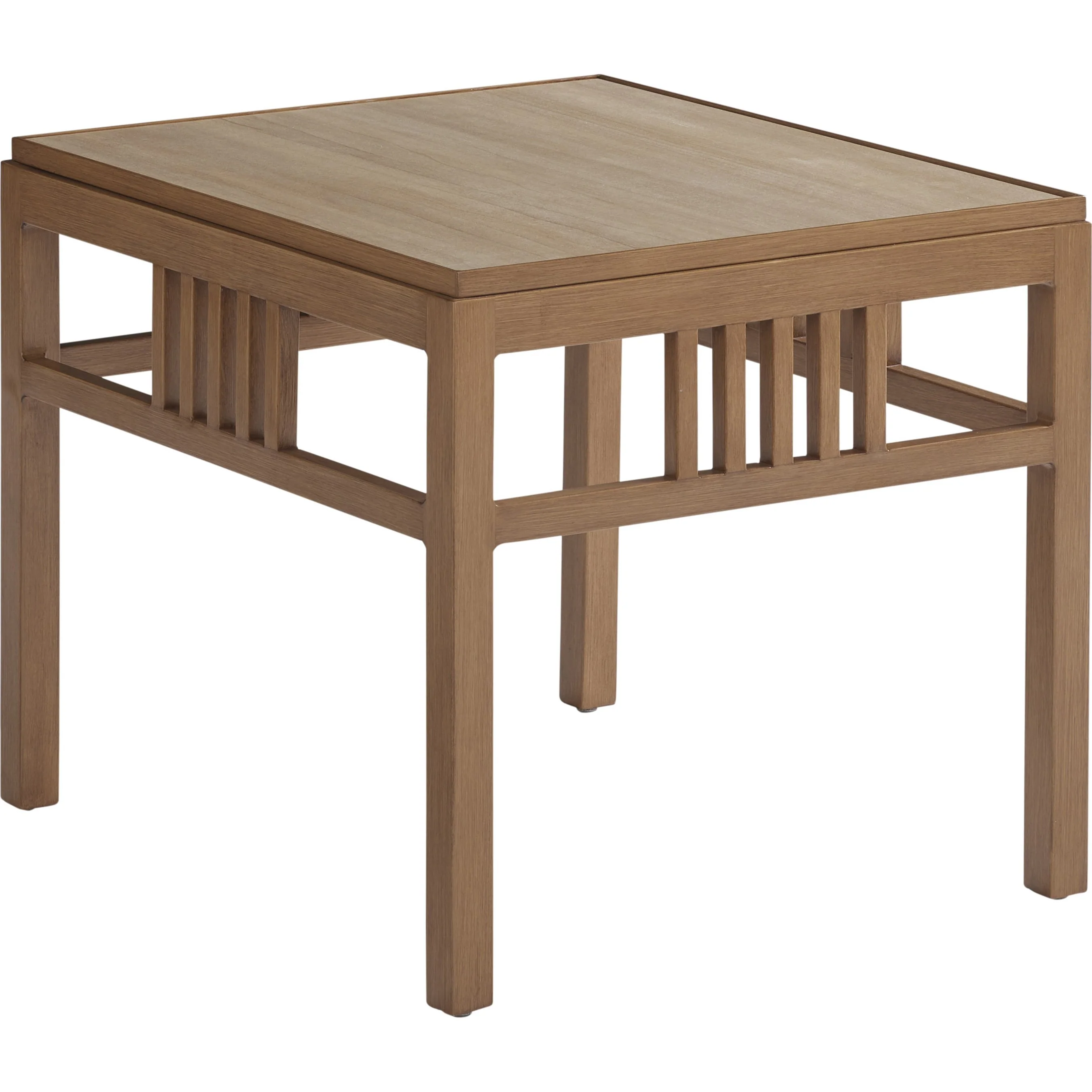 St Tropez Brown Rectangular End Table