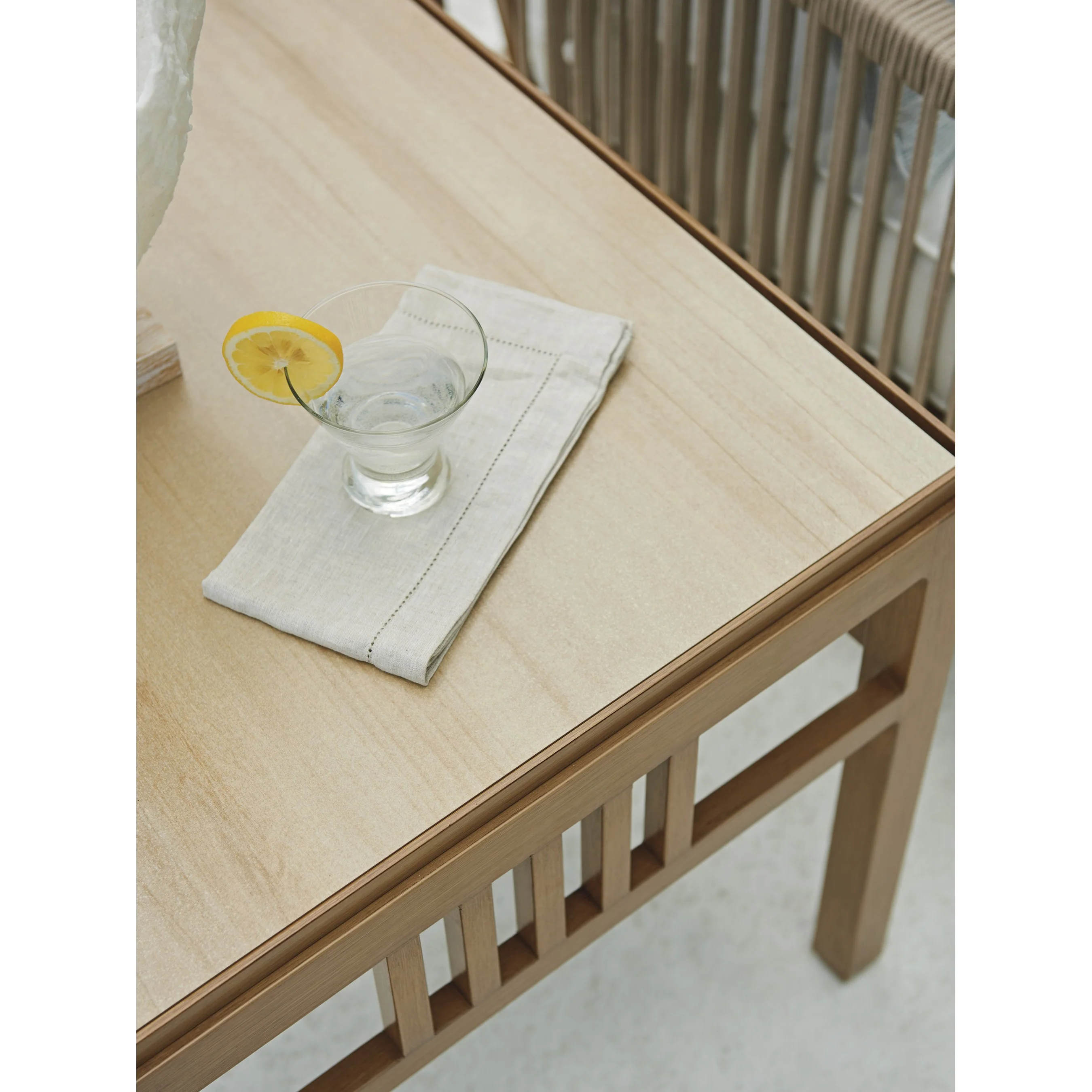 St Tropez Brown Rectangular End Table - Image 3