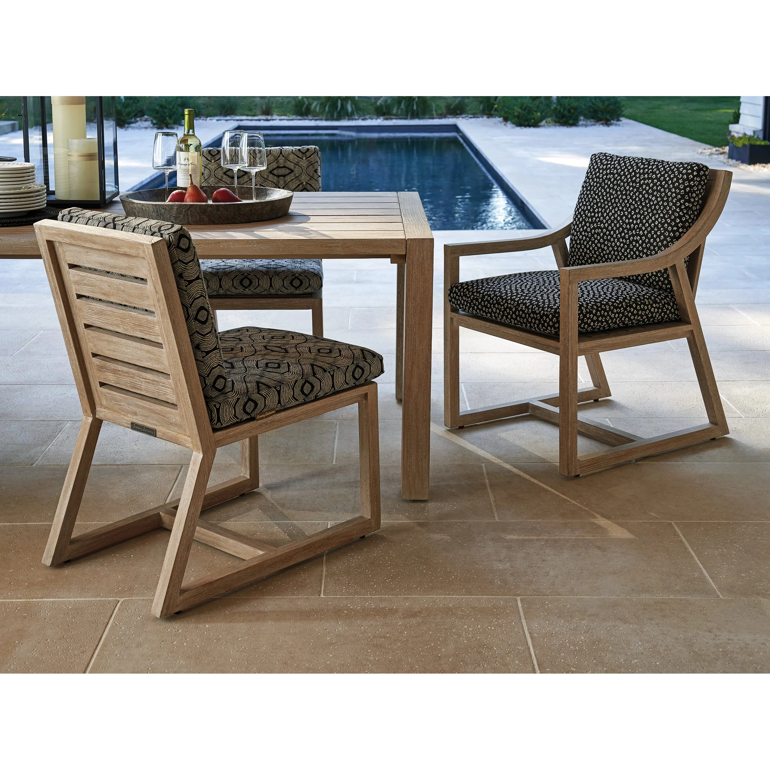 Stillwater Cove Pattern Dining Arm Chair - Image 3