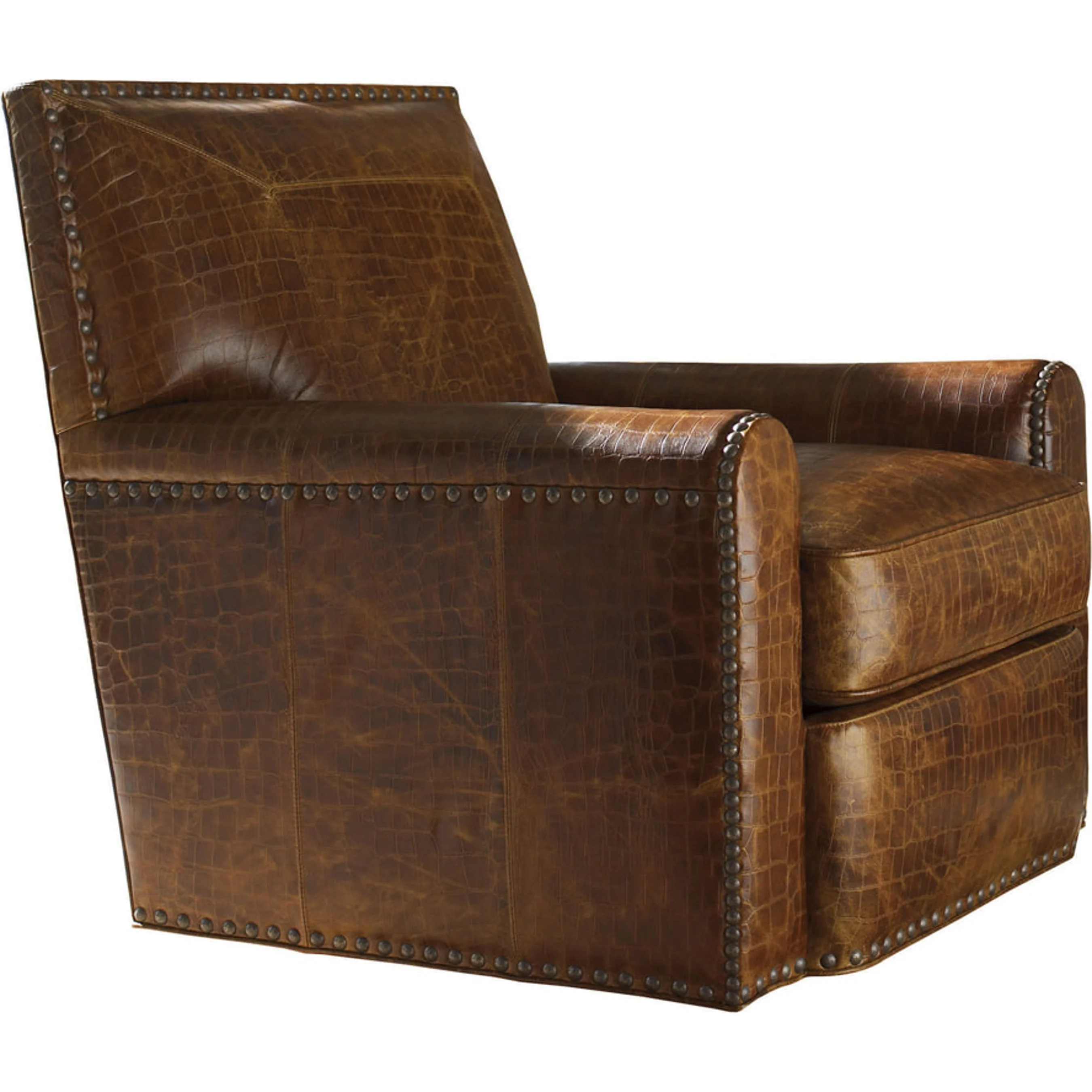 Stirling Park Leather Swivel Chair