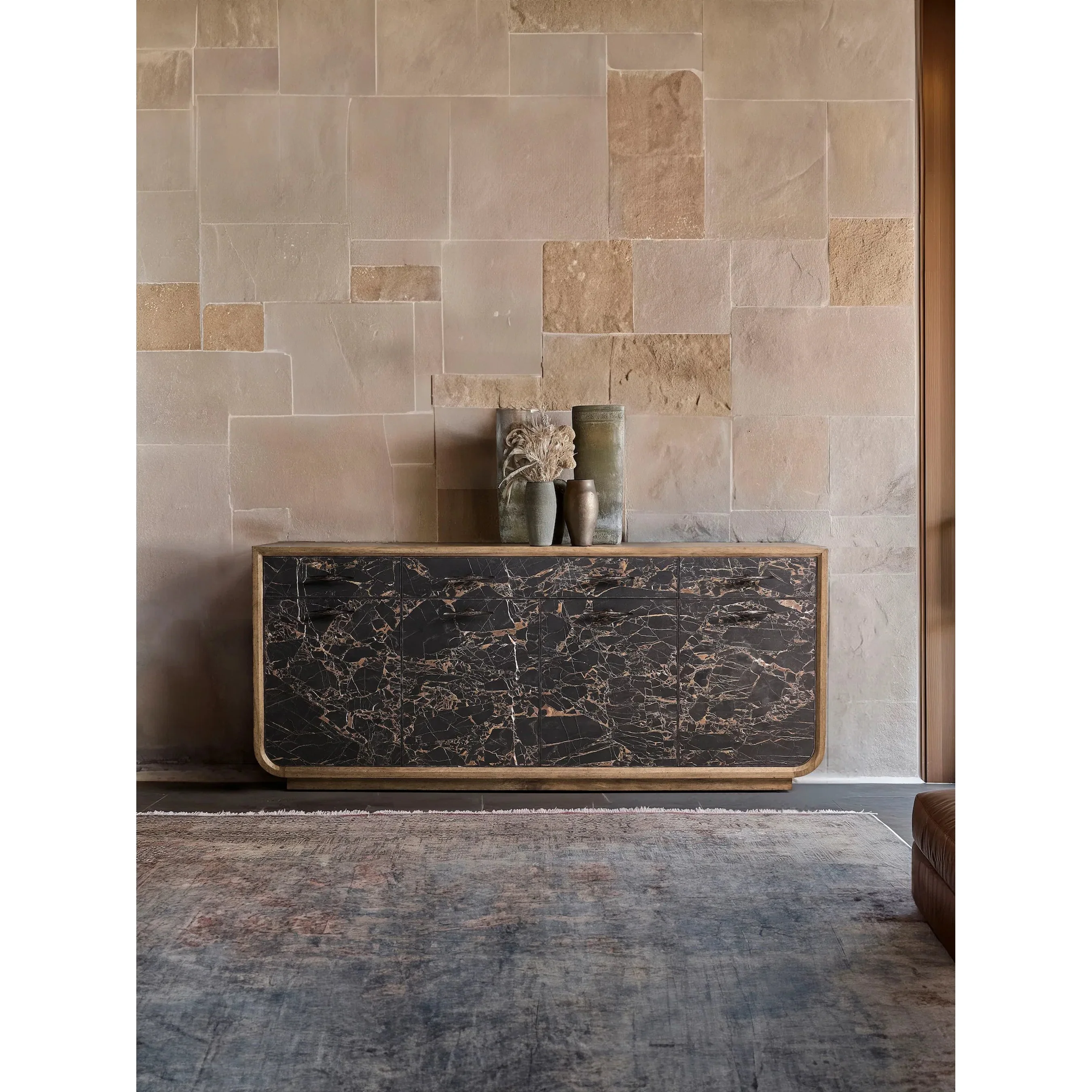 Stone Ridge Marble Credenza - Image 21