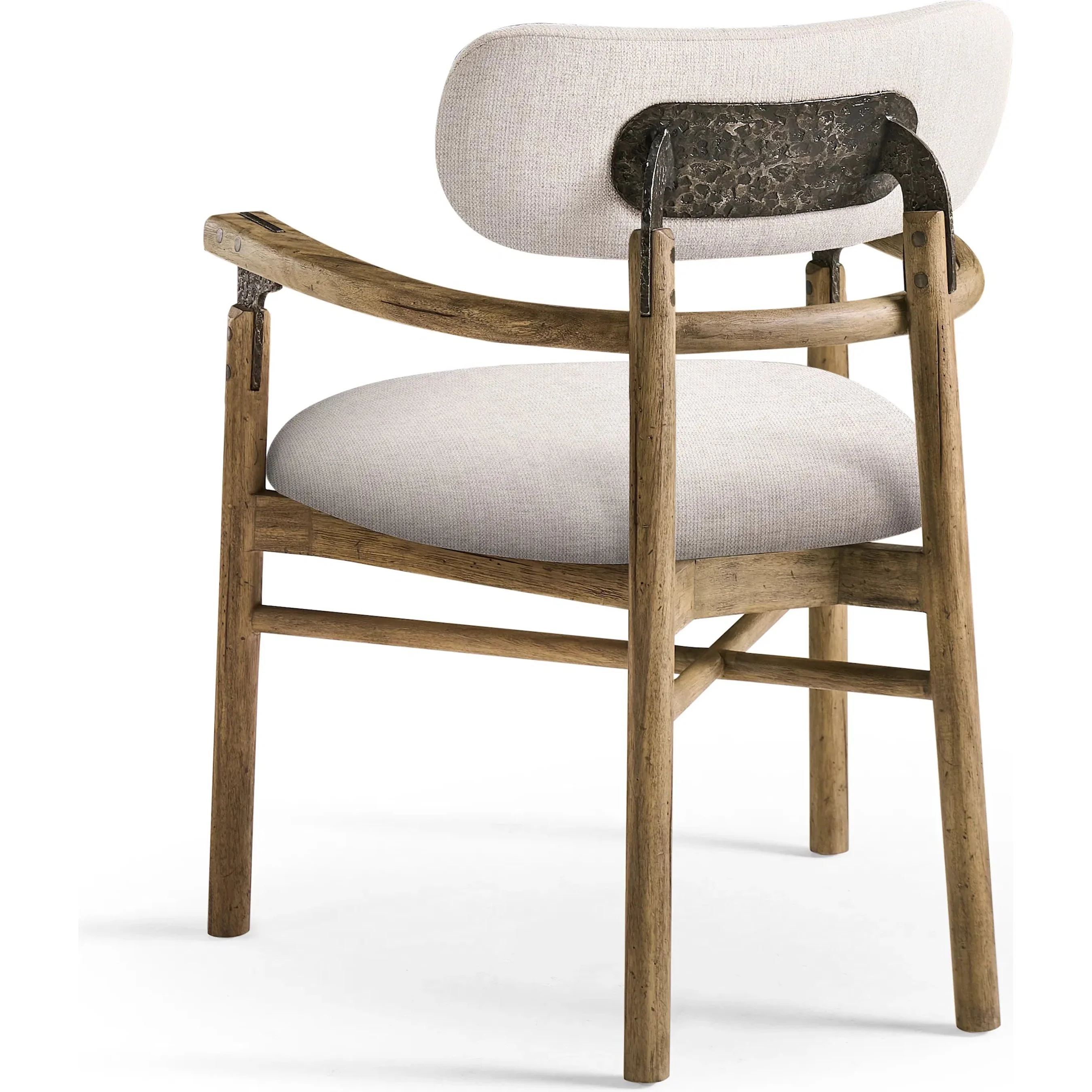Stone Ridge Upholstered Round Dining Arm Chair (Set of 2) - Image 3