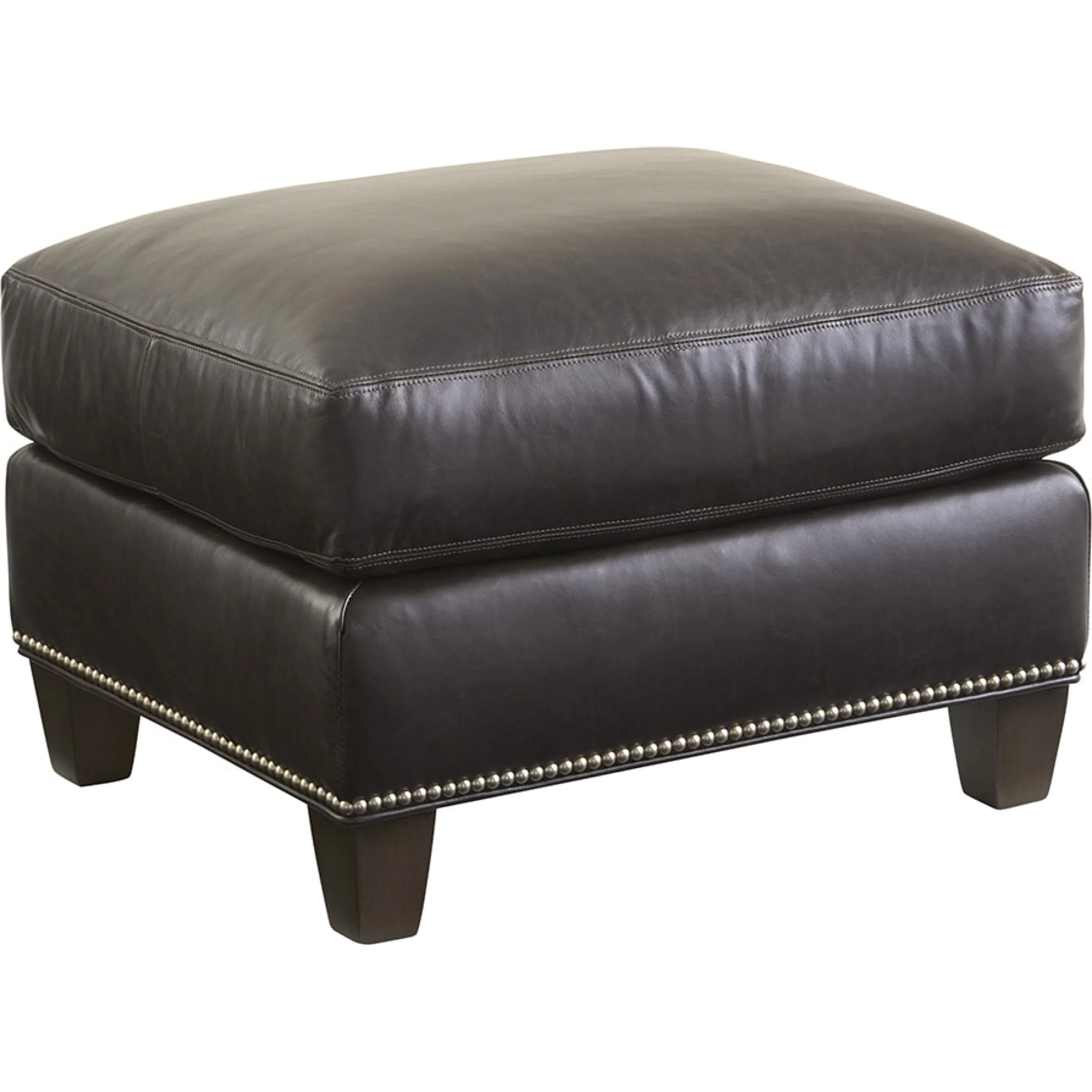 Strada Leather Ottoman