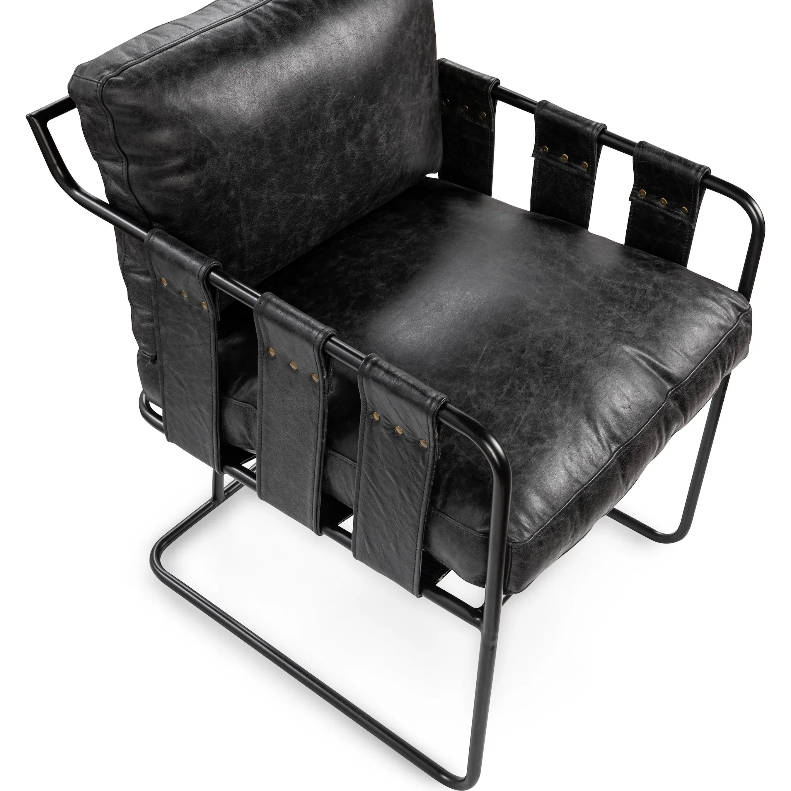 Strapling Leather Dining Chair - Image 10