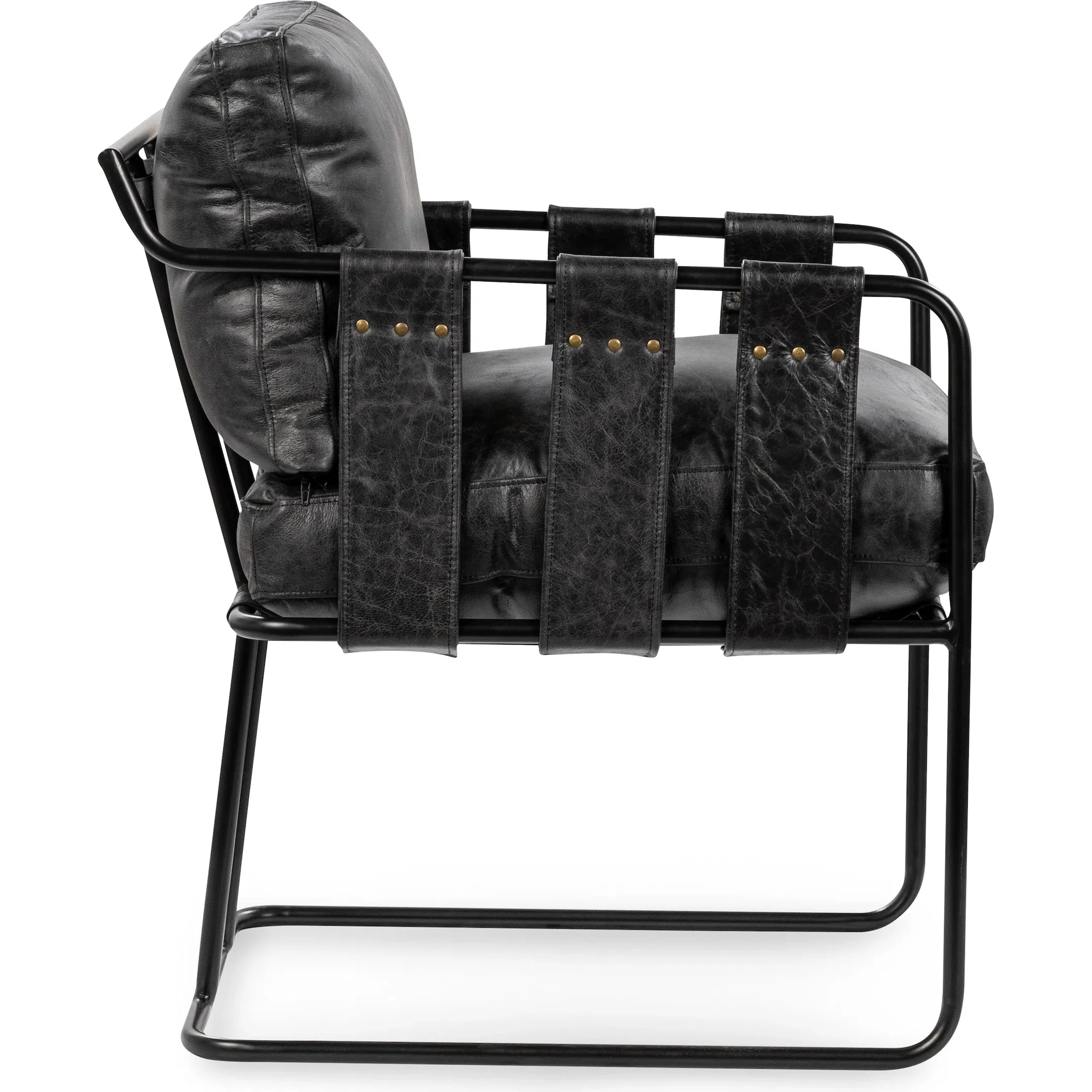 Strapling Leather Dining Chair - Image 11