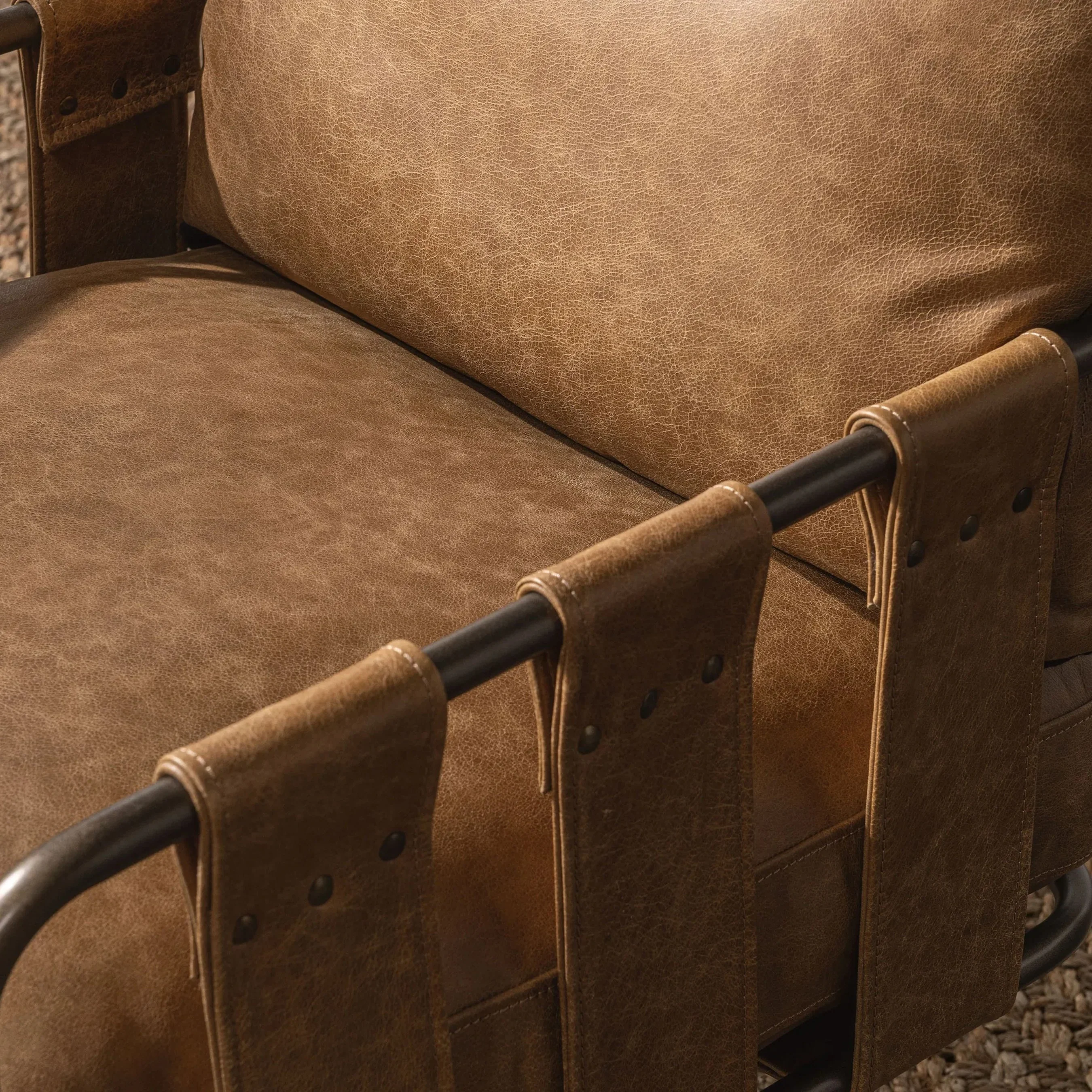 Strapling Leather Dining Chair - Image 17