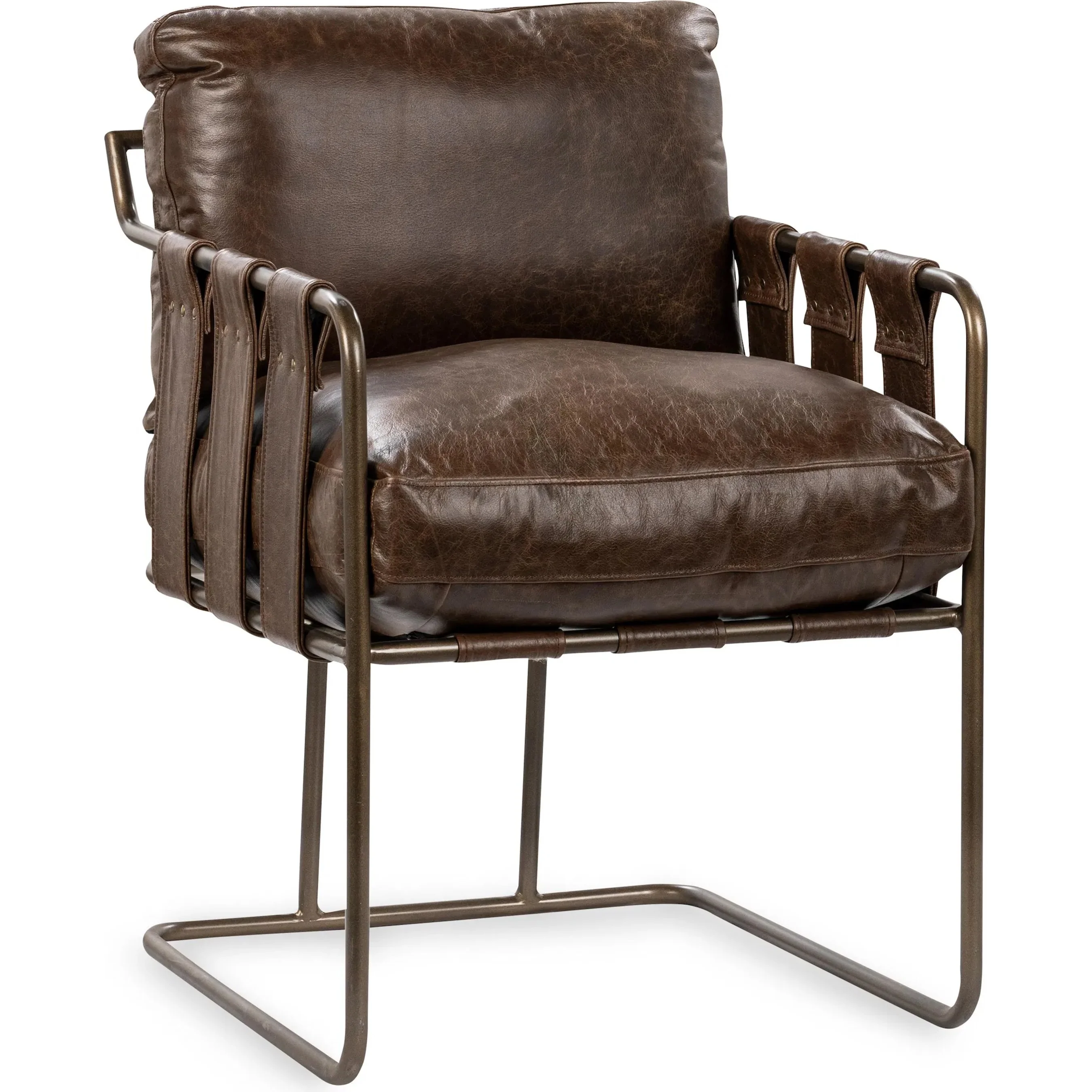 Strapling Leather Dining Chair - Image 3