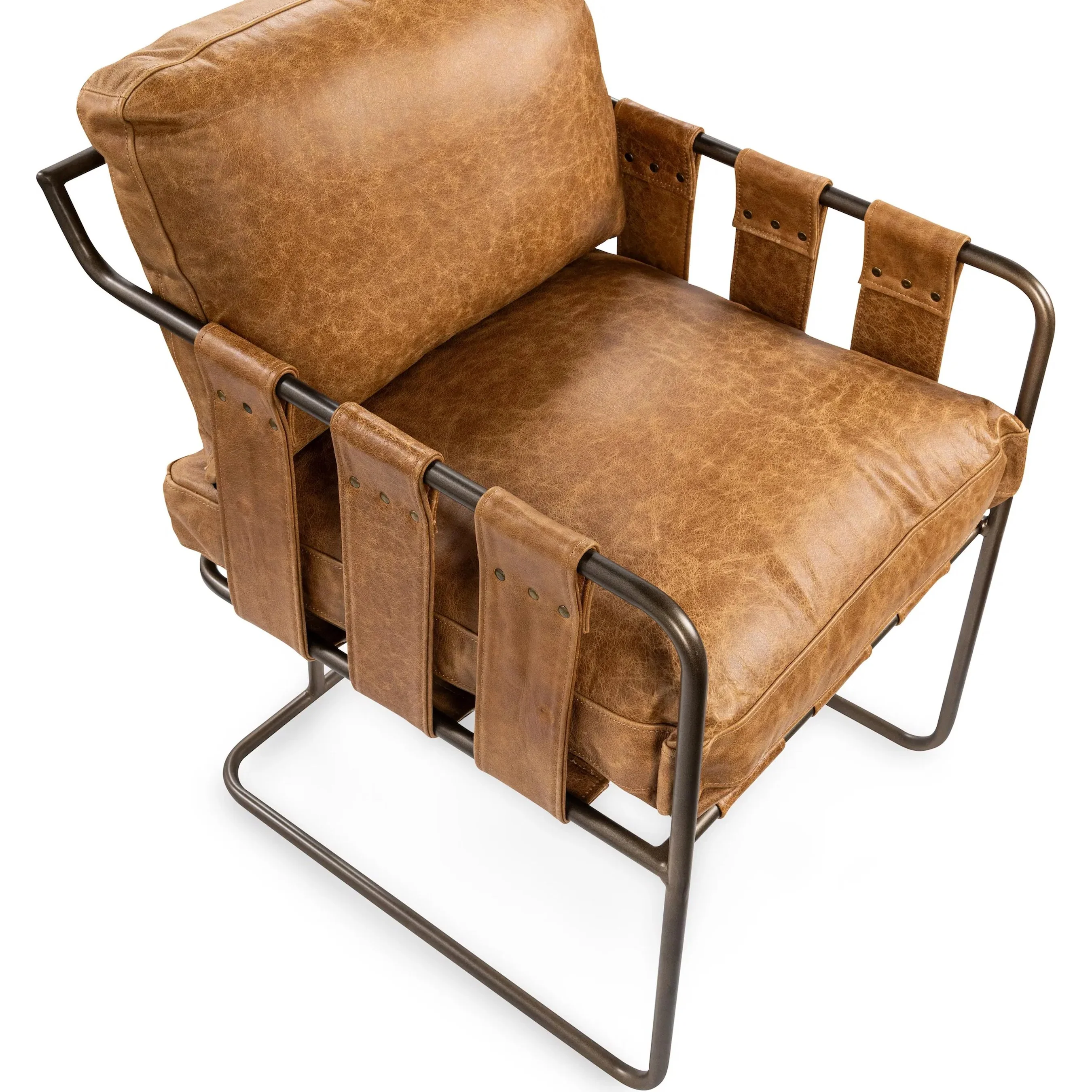 Strapling Leather Dining Chair - Image 4