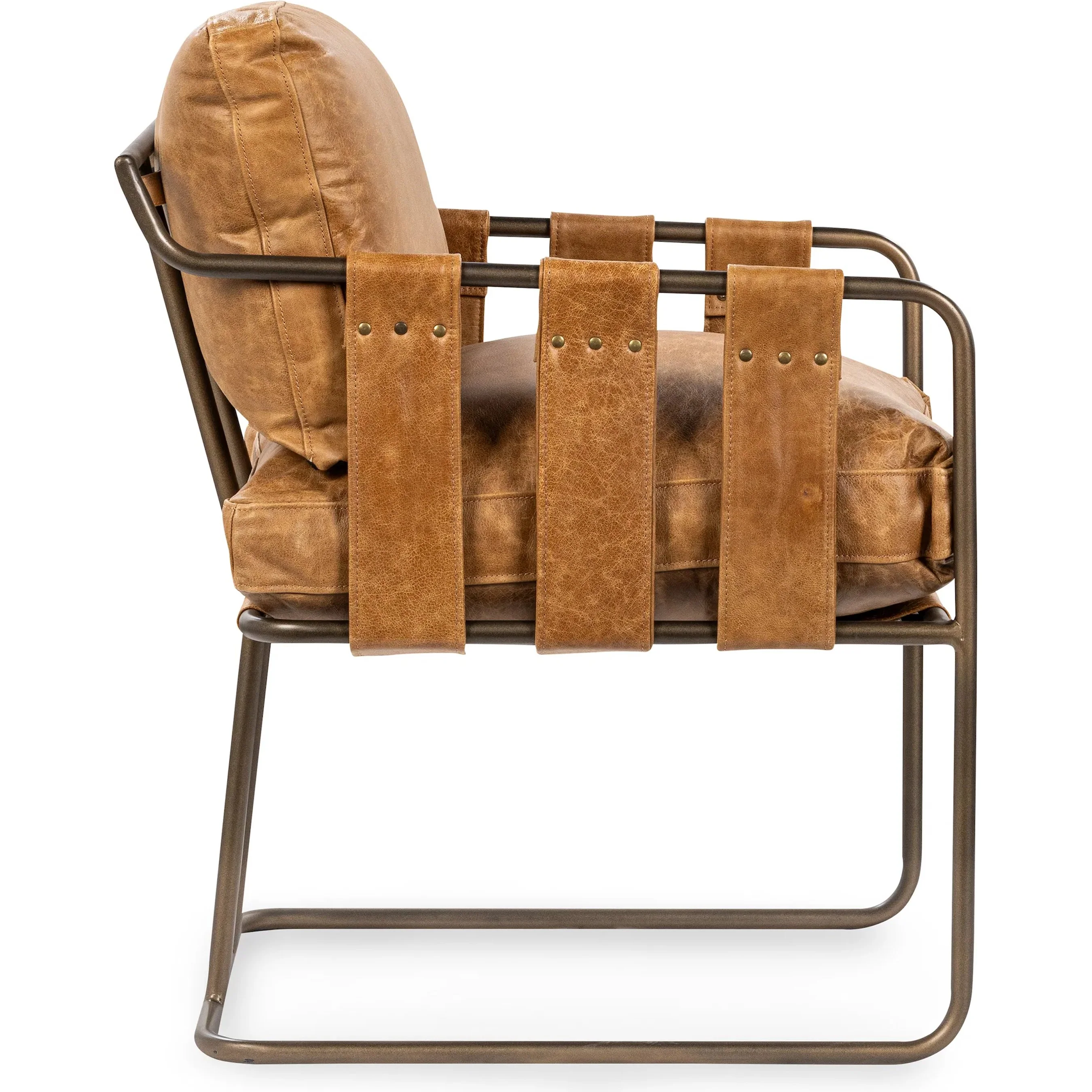 Strapling Leather Dining Chair - Image 6