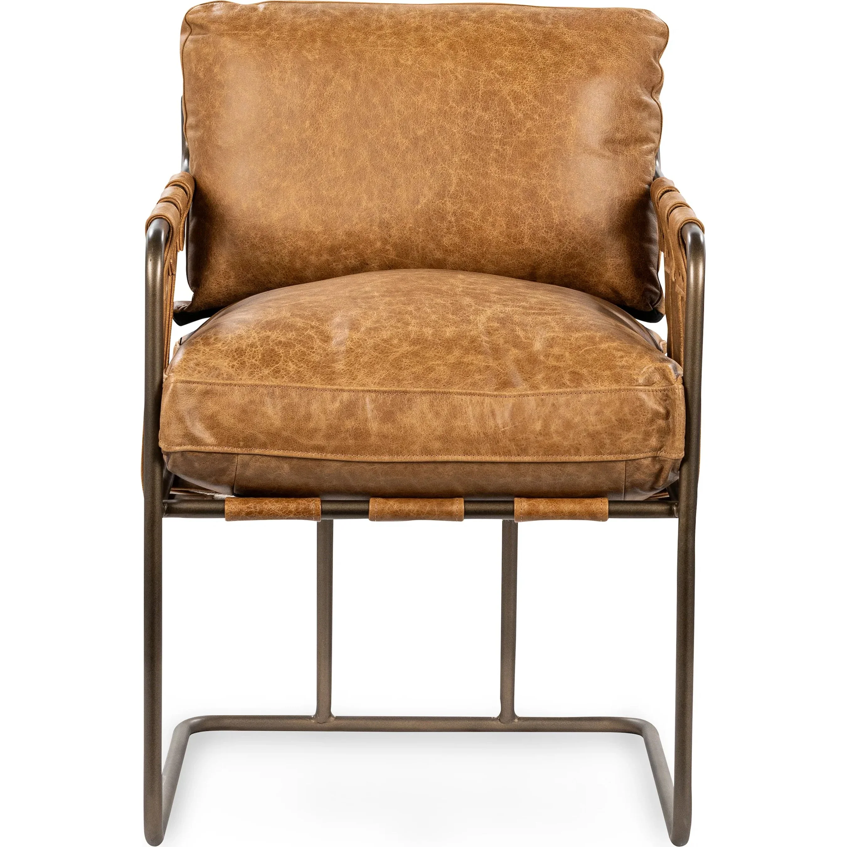 Strapling Leather Dining Chair - Image 7