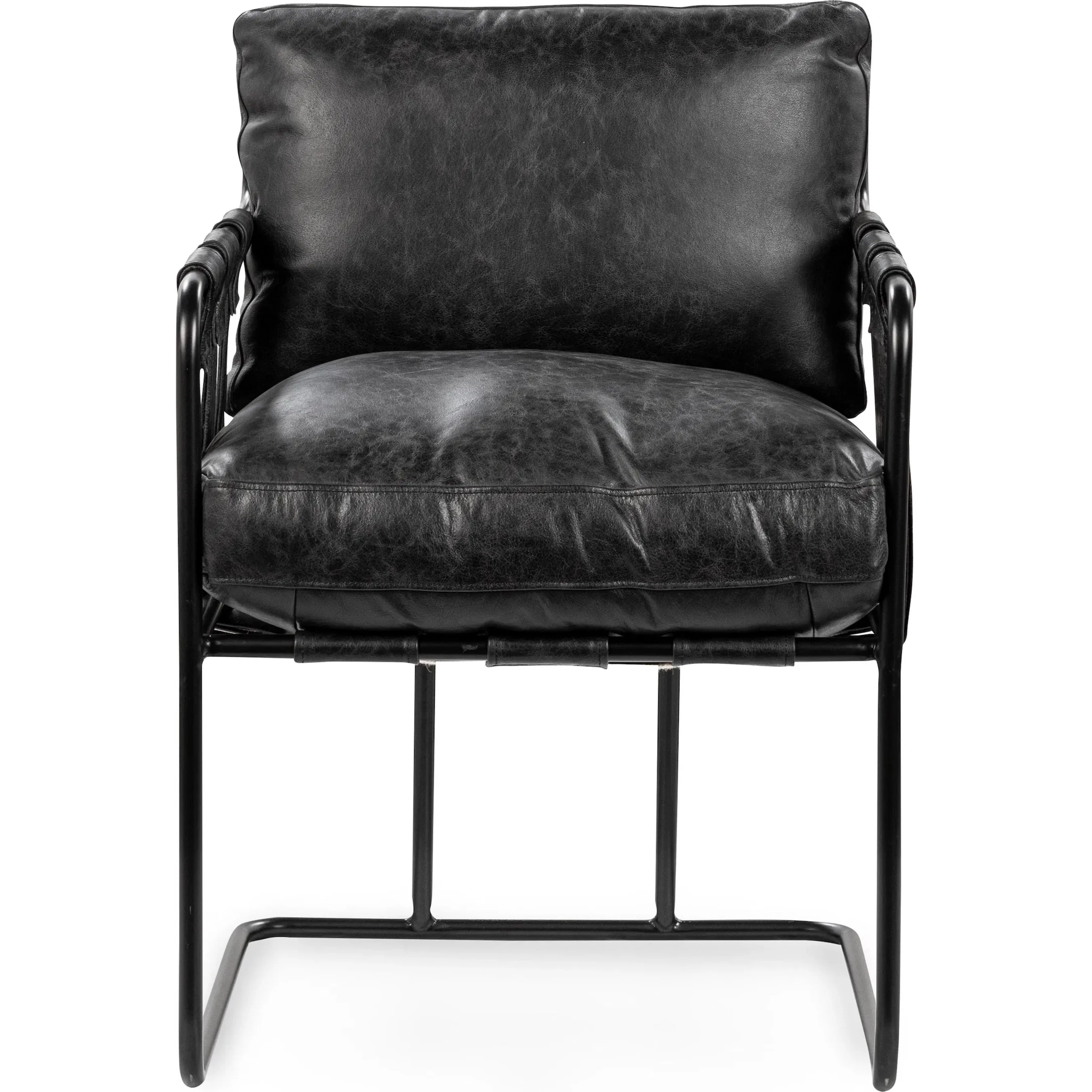Strapling Leather Dining Chair - Image 9