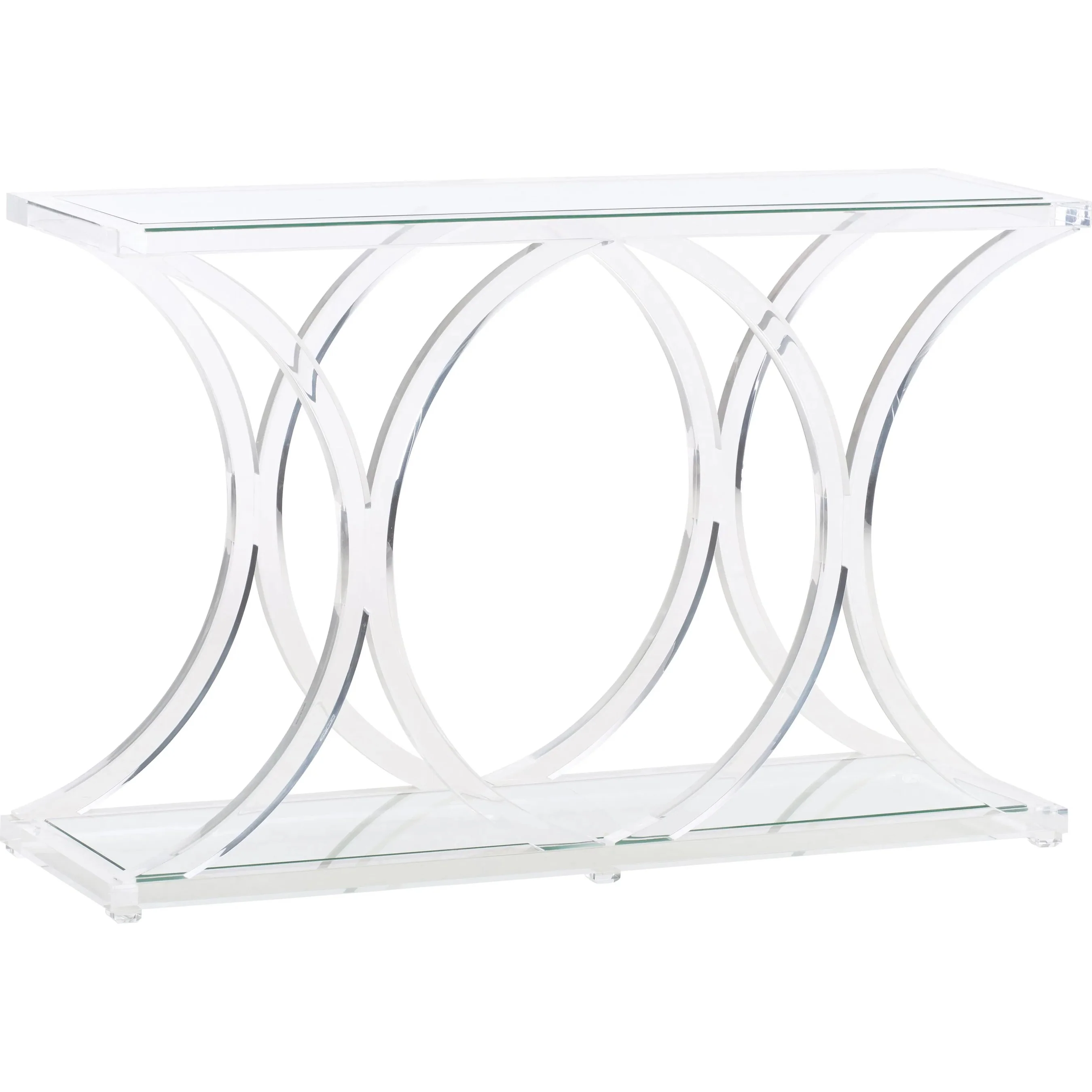 Sweeping Acrylic Console