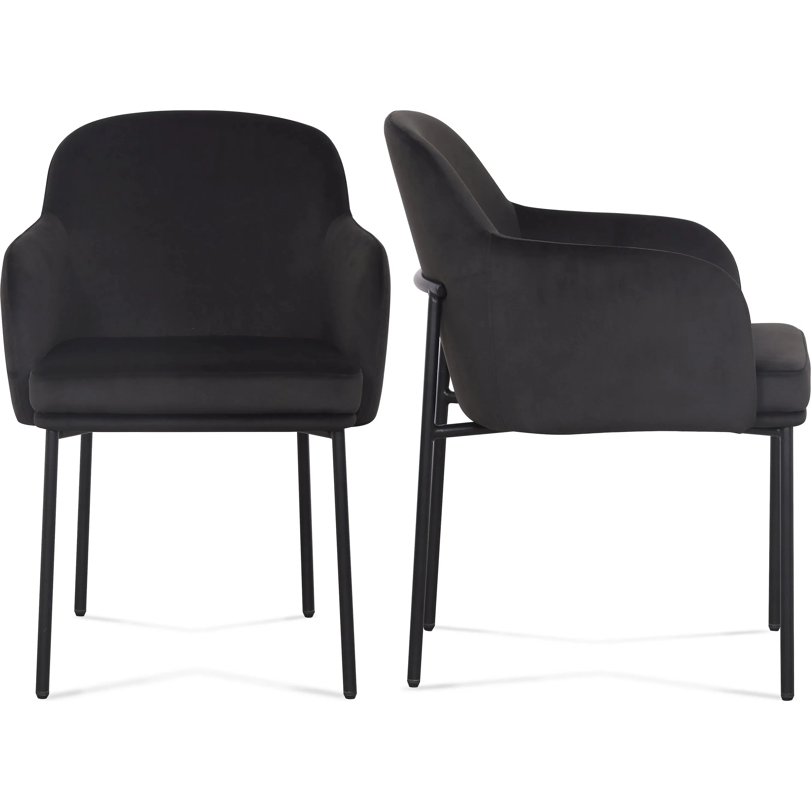 Sydney Performance Velvet Armchair (Set of 2) - Image 3