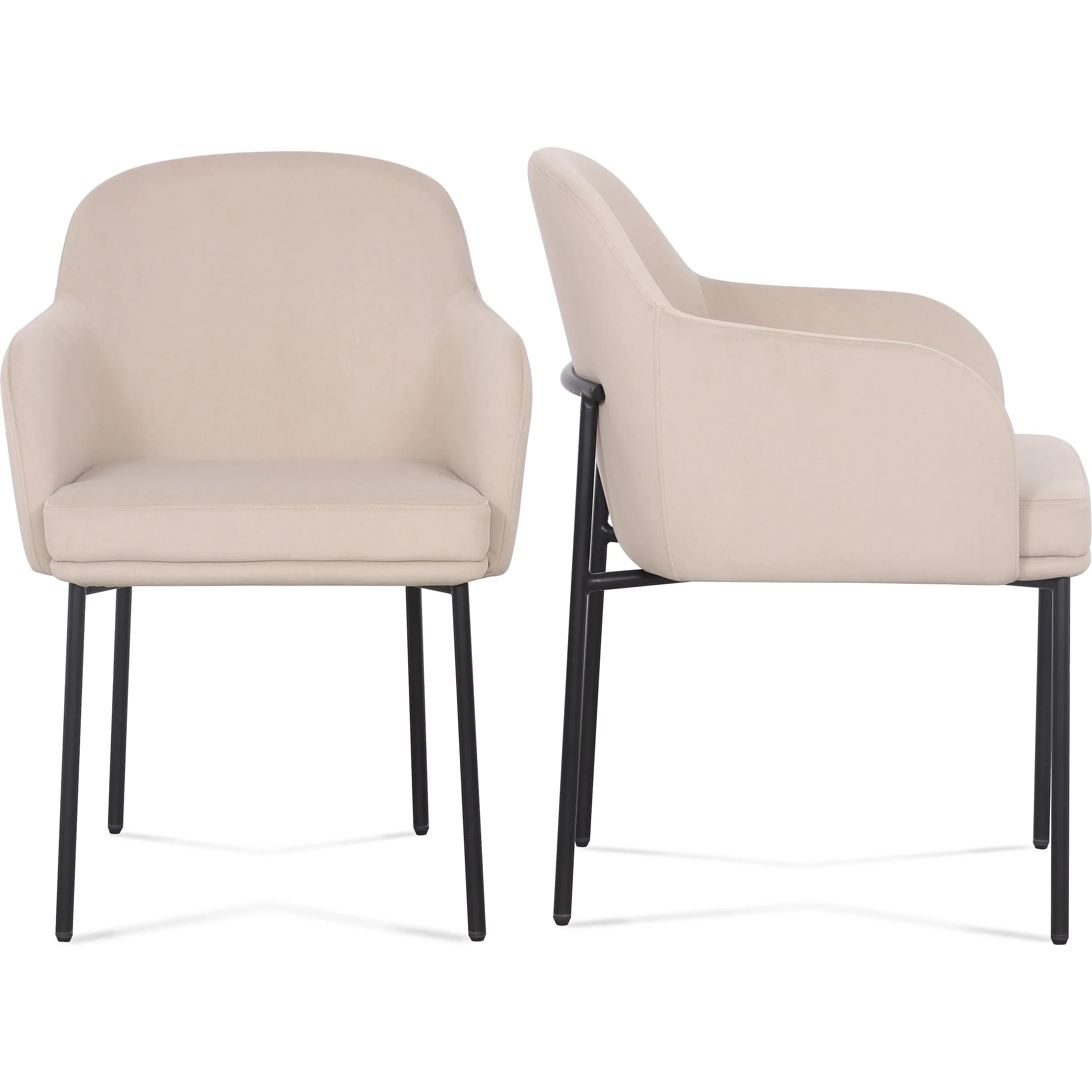 Sydney Performance Velvet Armchair (Set of 2) - Image 6