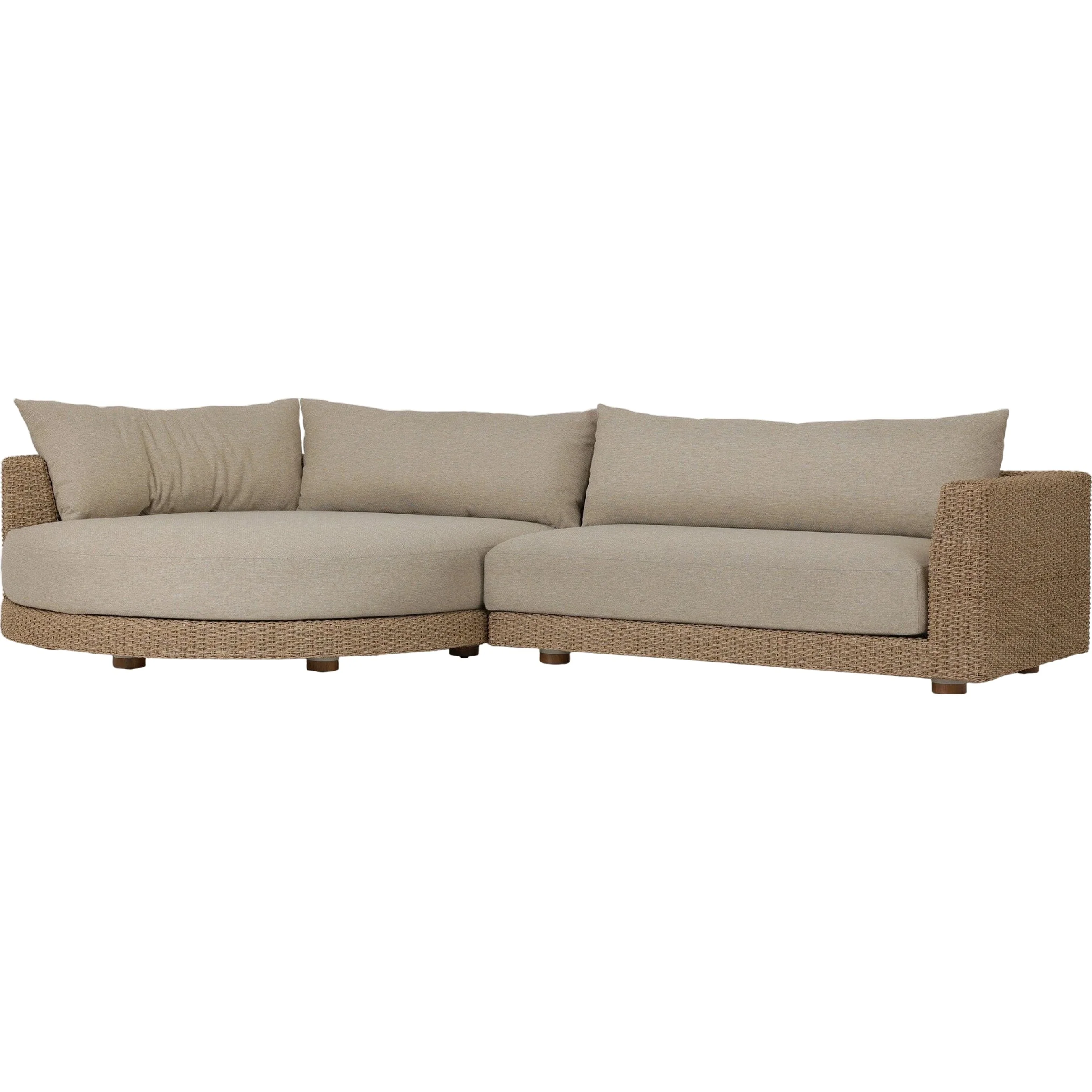 Sylvan Outdoor 2-Piece Chaise Sectional - Image 2