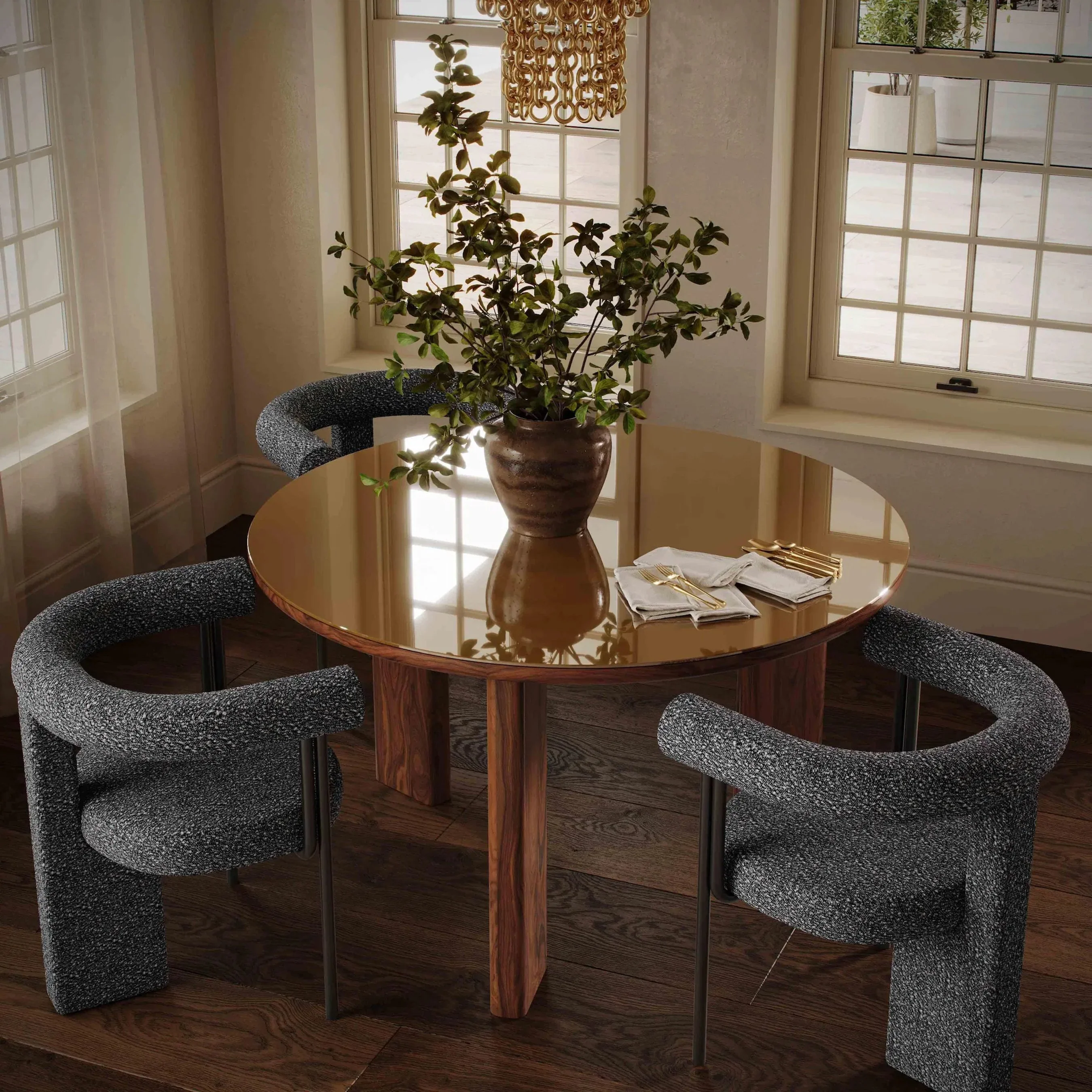 Synn Performance Boucle Dining Chair - Image 10