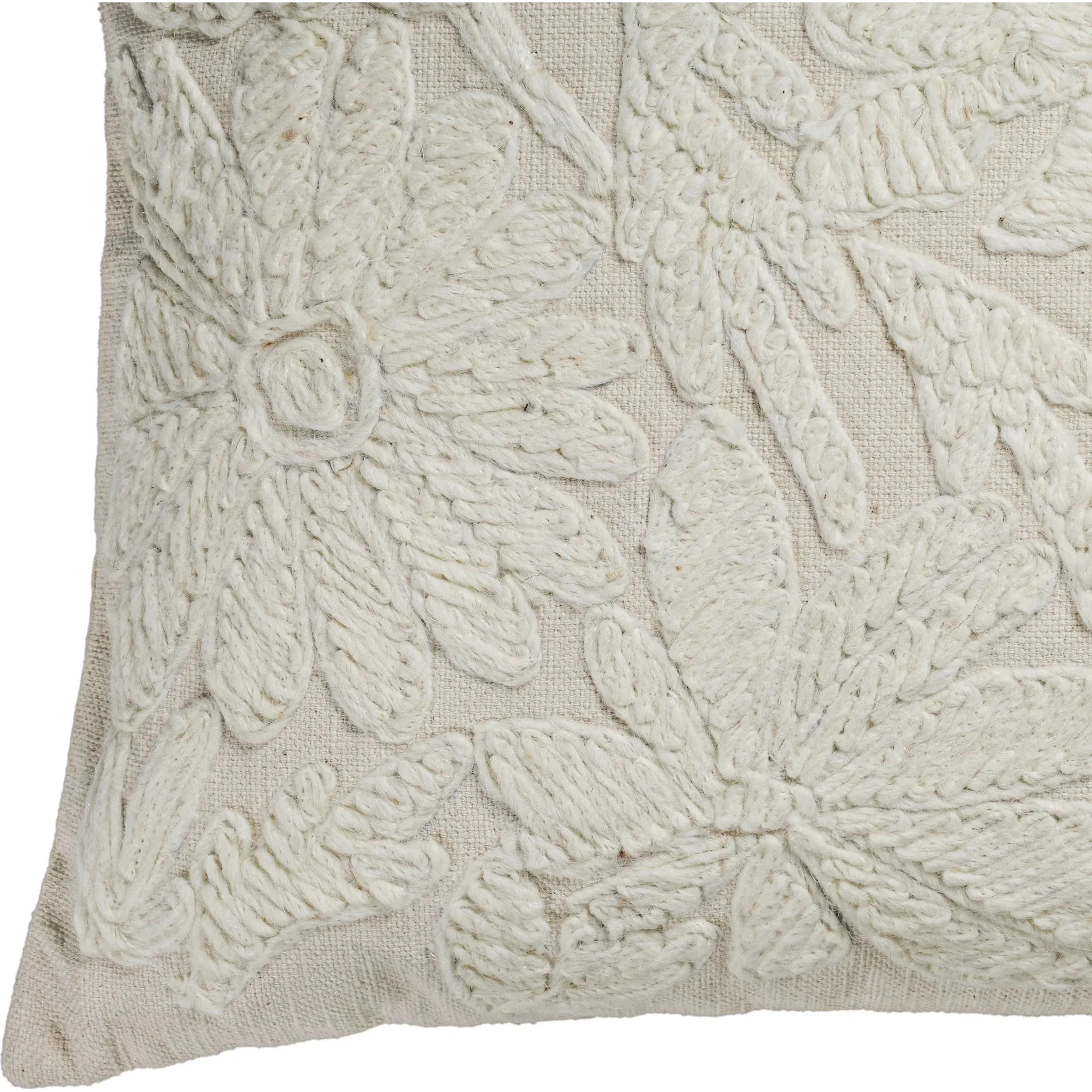 Tabitha Square Embroidered Throw Pillow - Image 3