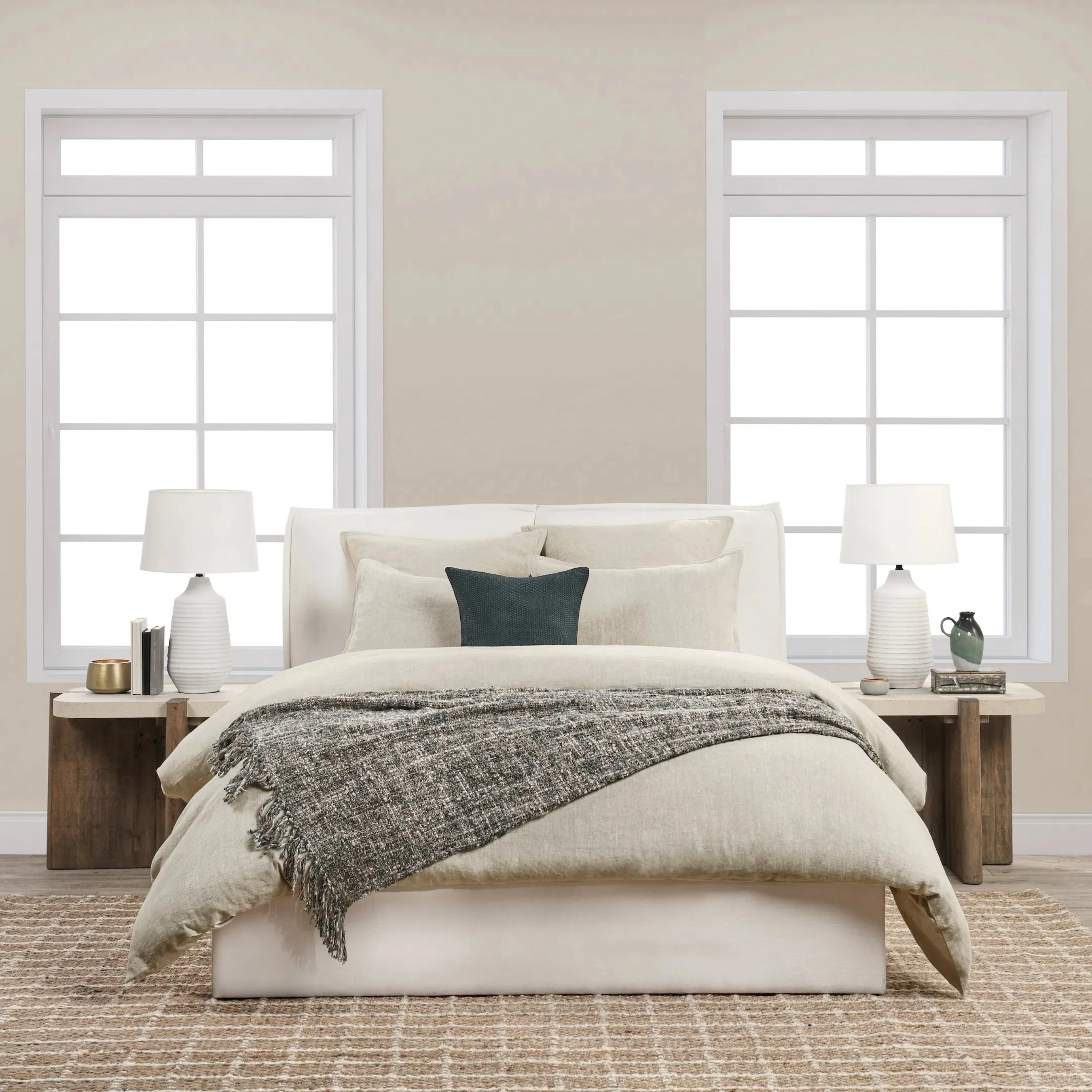 Talia Cotton Linen Blend Natural Duvet - Image 11