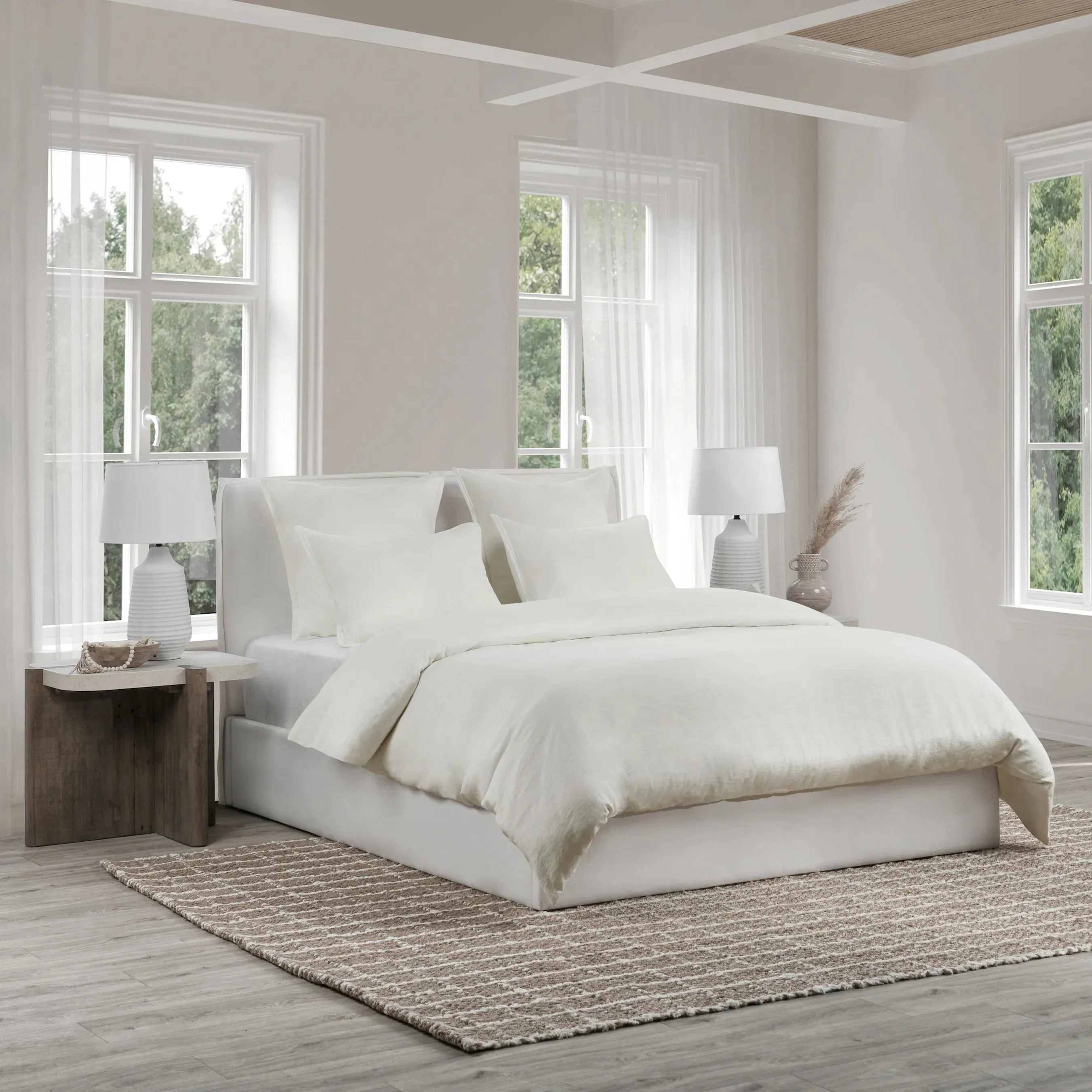 Talia Cotton Linen Blend Natural Duvet - Image 21