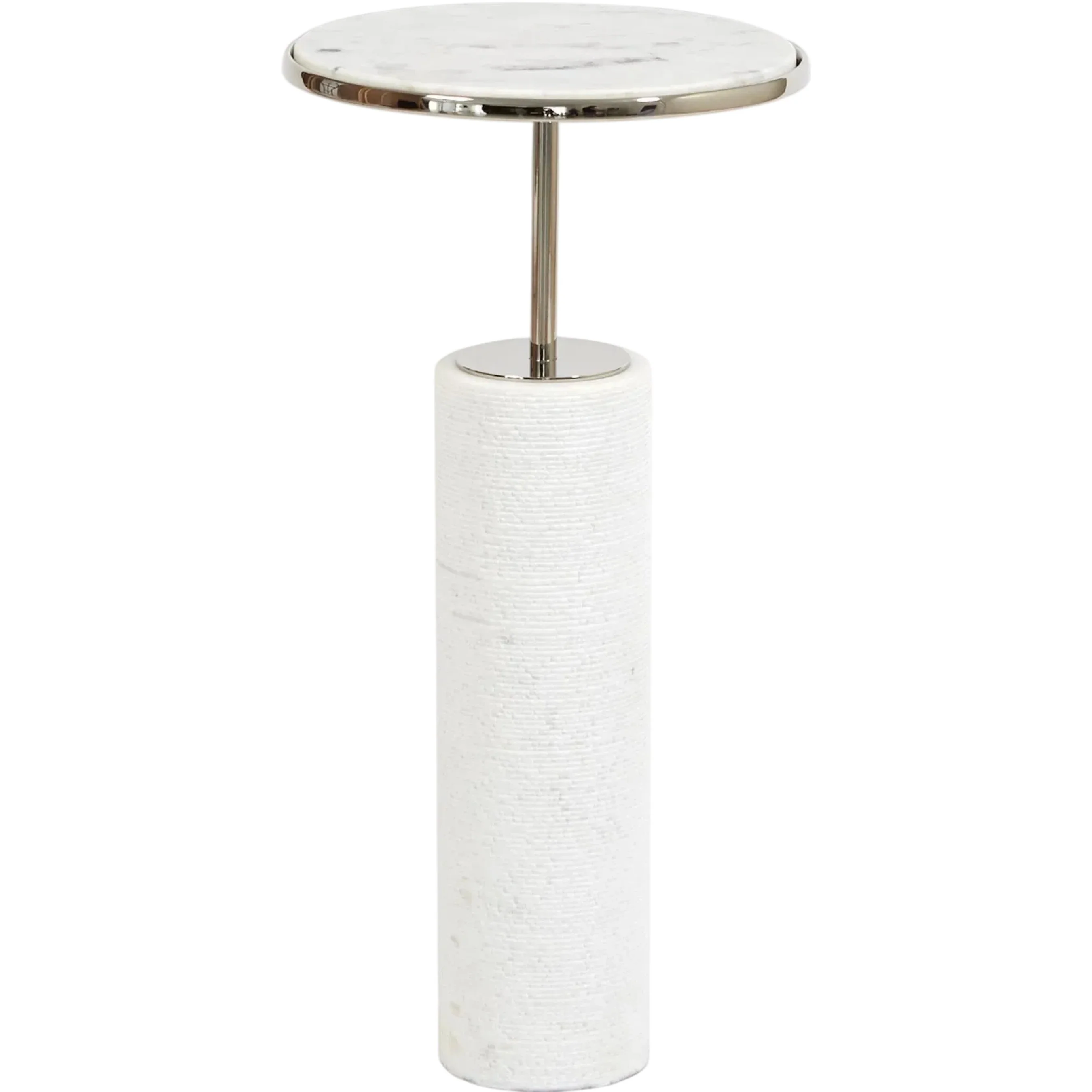 Tall Cored Marble Table - Image 2