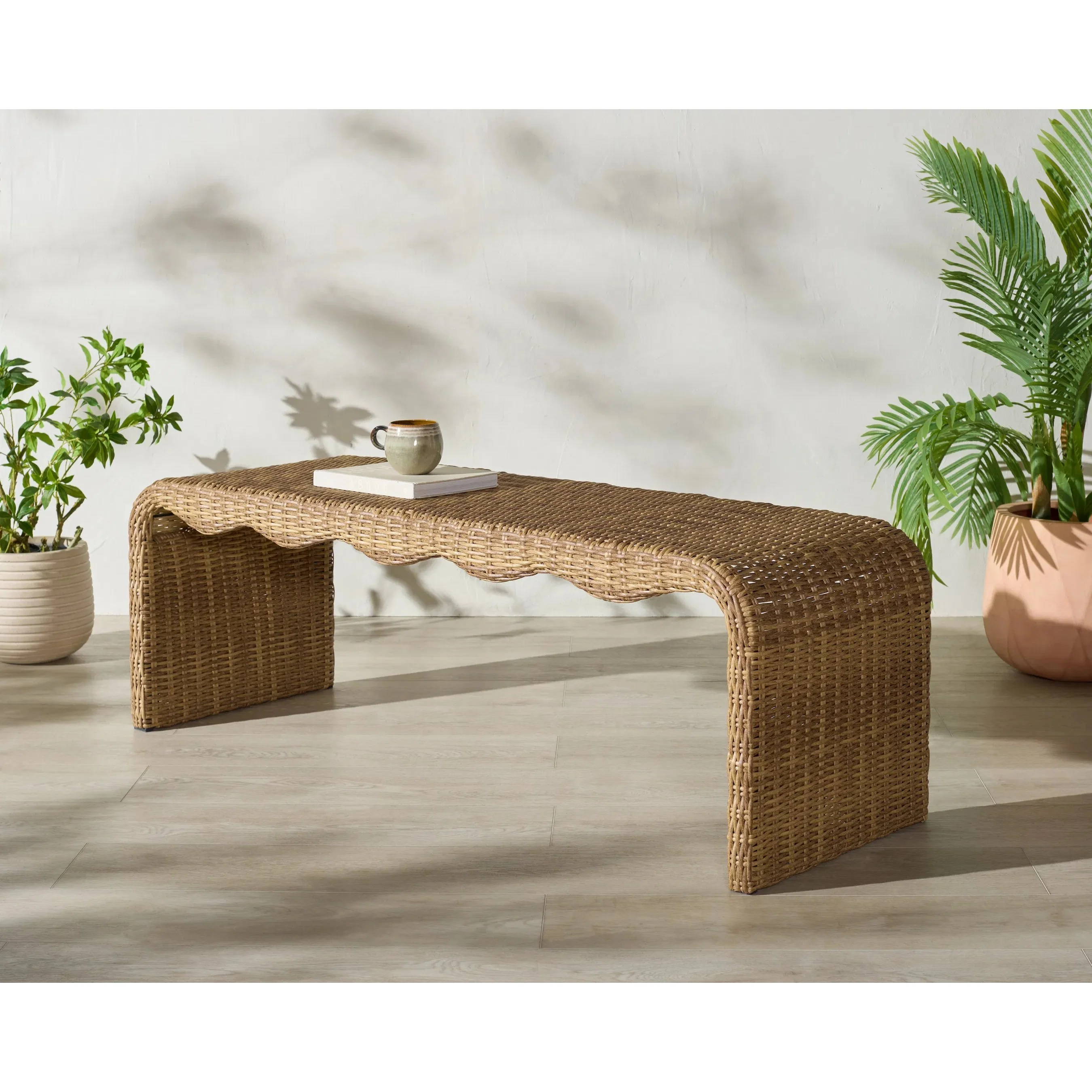 Talladega Wicker Bench - Image 9