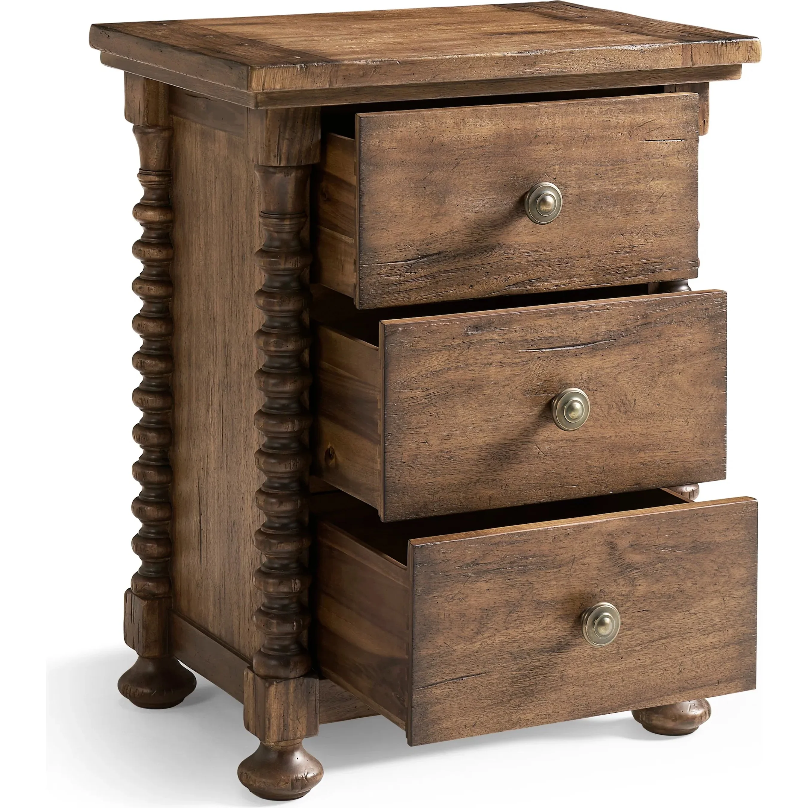 Tamarisk 3 Drawer Narrow Nightstand - Image 5